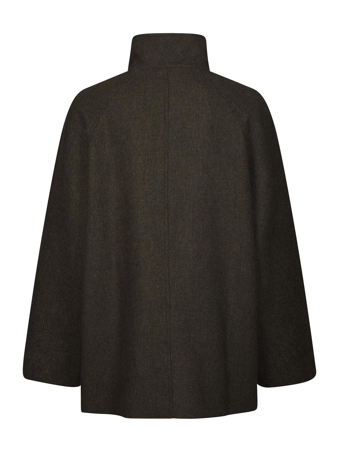 Mariel Mini Check jakke – brun