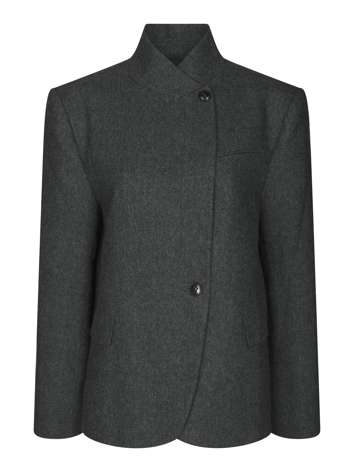 Nerine Structure Twill oversized blazer – Antracit