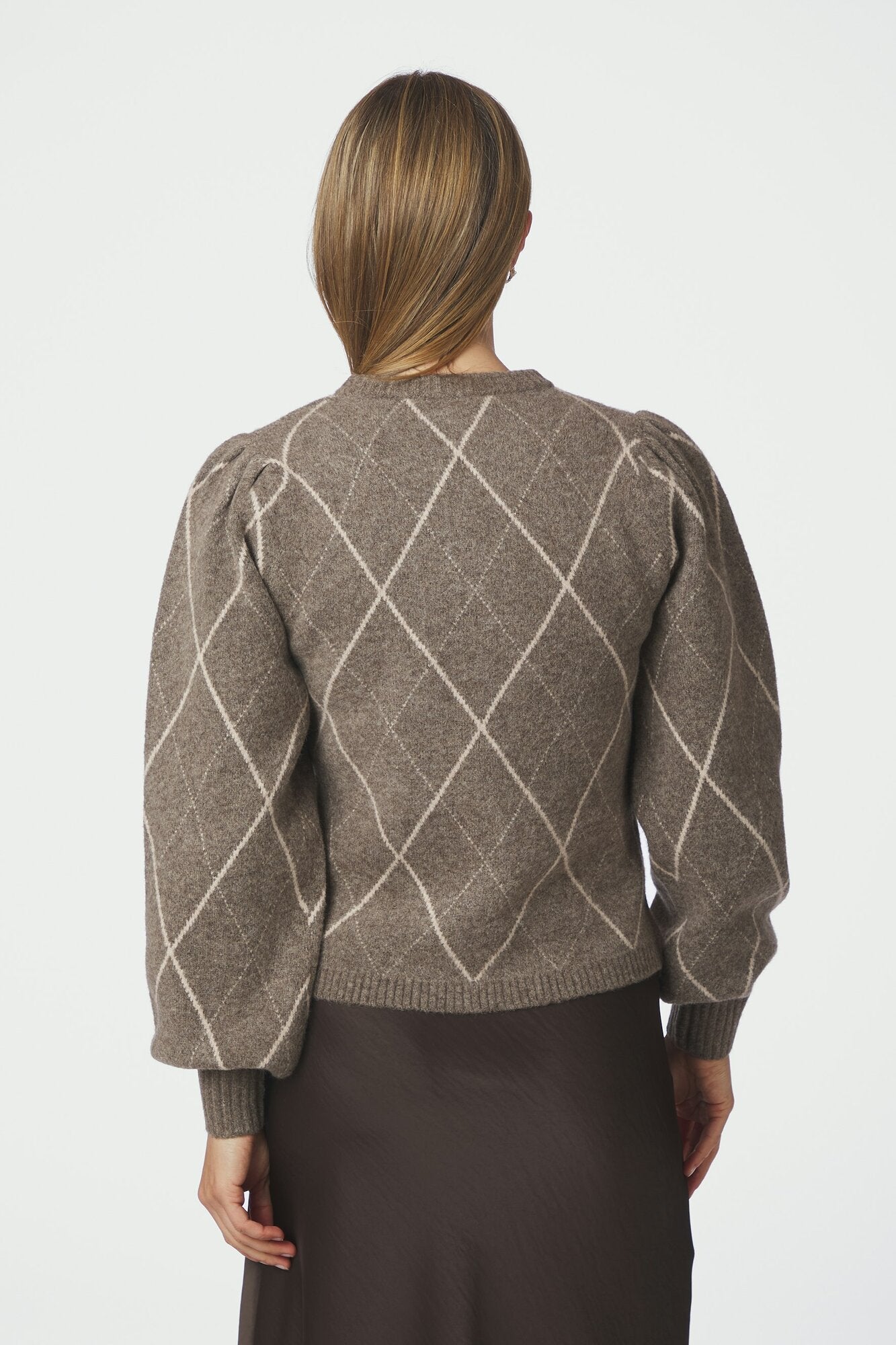 Koteas Check cardigan - Taupe