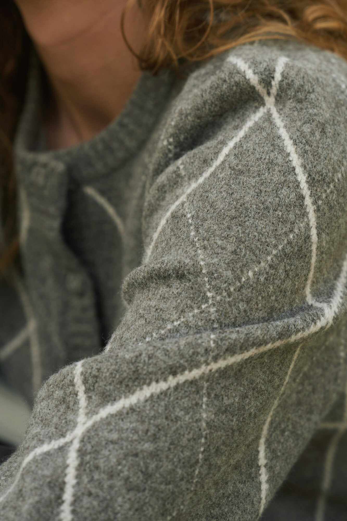 Koteas Check cardigan - Taupe