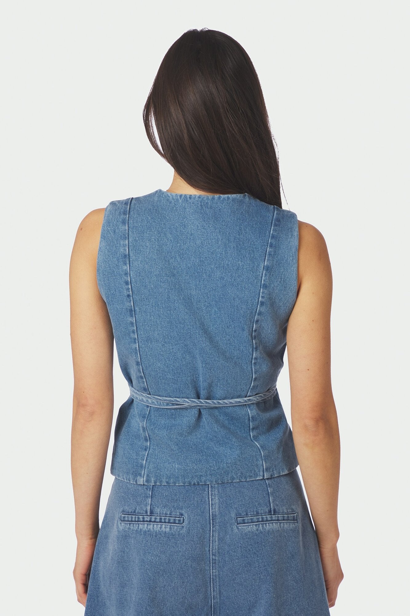 Samara Denim vest - blå