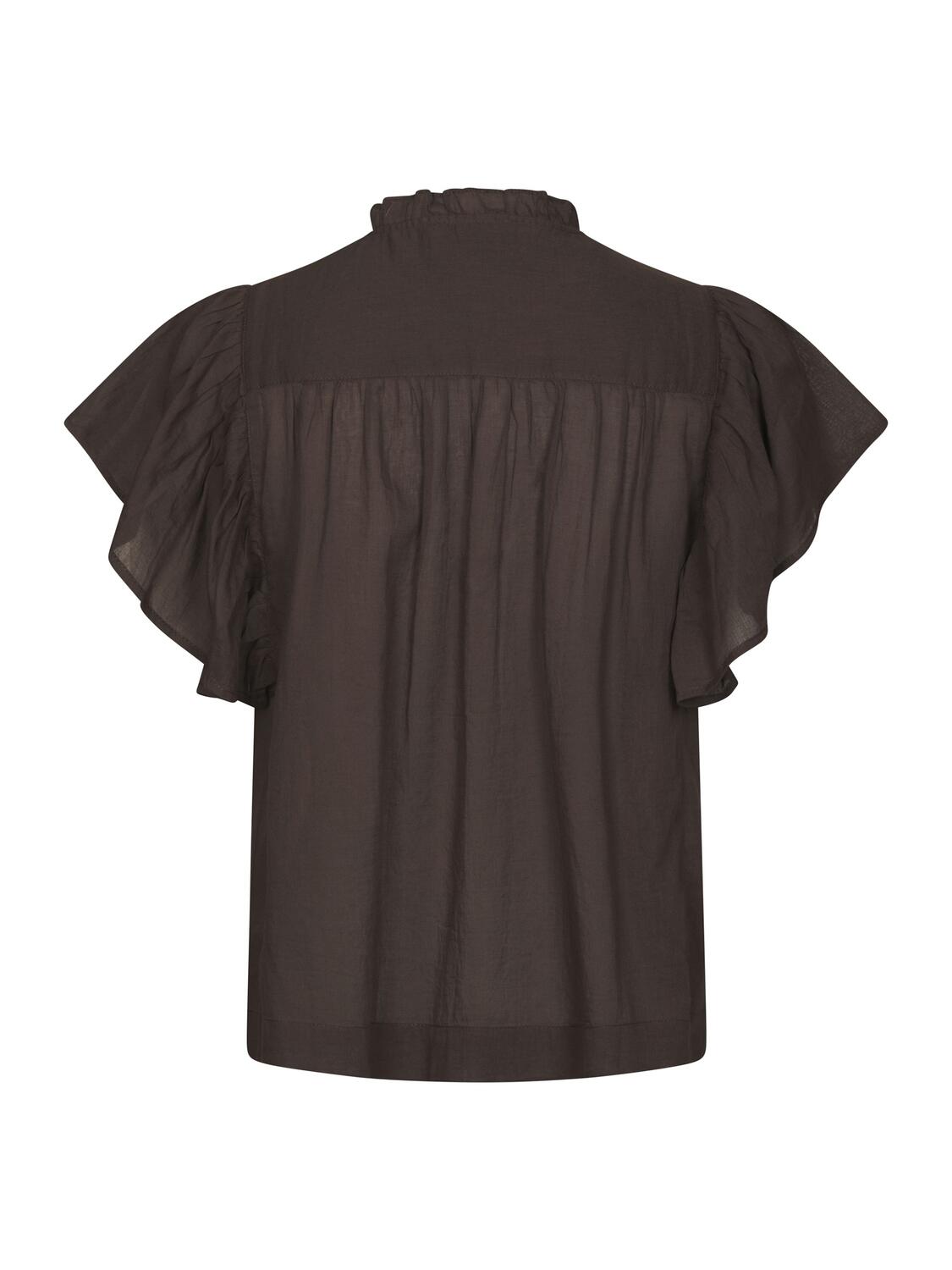 Vinsa S Voile top - mørkebrun