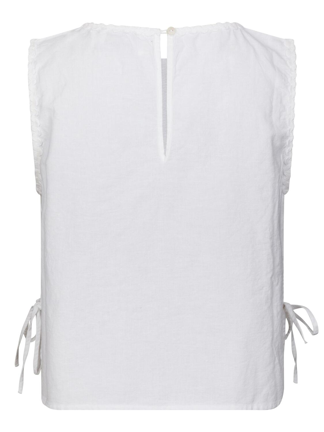 Kaelin Embroidery top - hvid