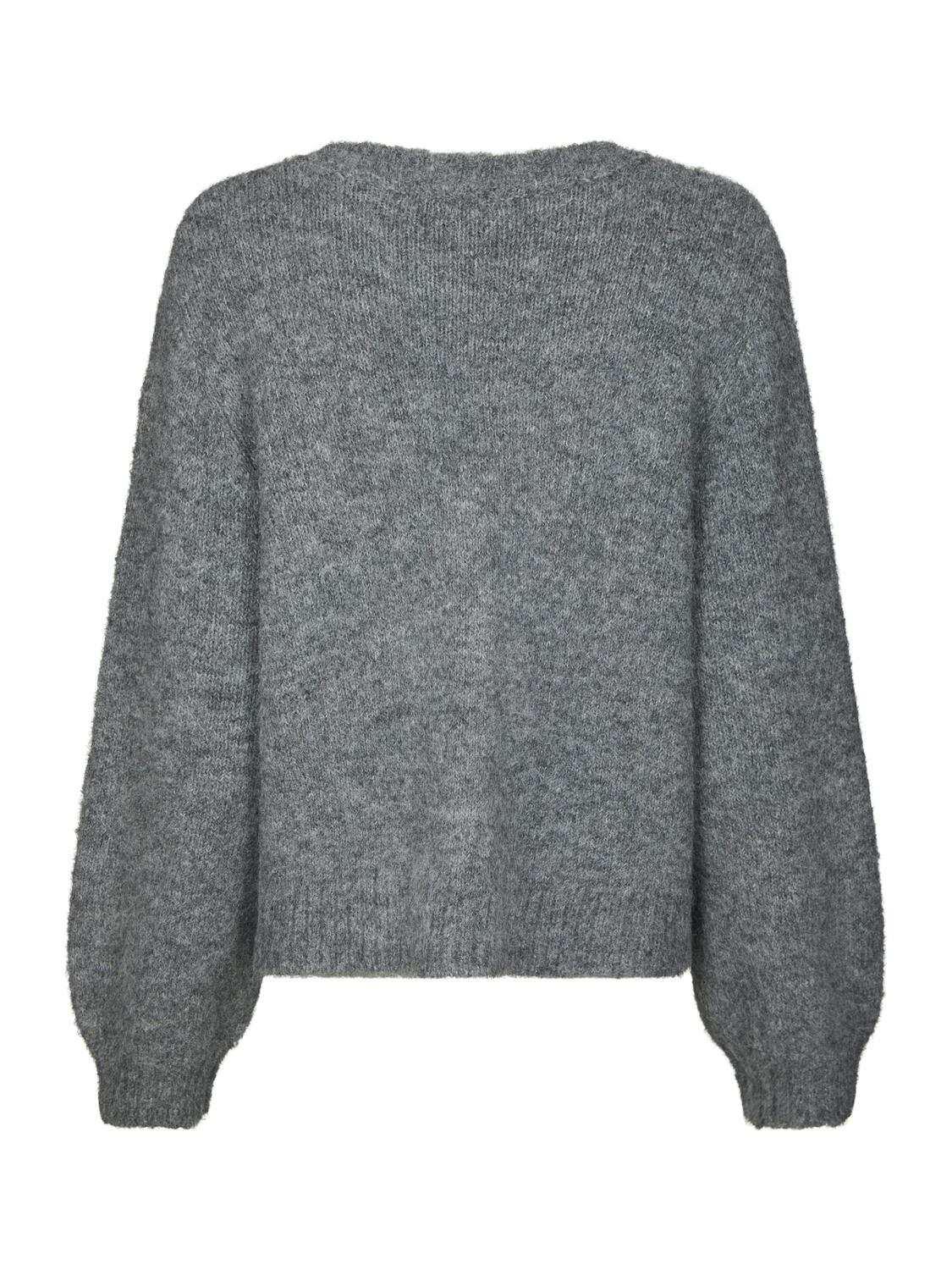 Beleney Small Check Fluff cardigan - Dark Grey