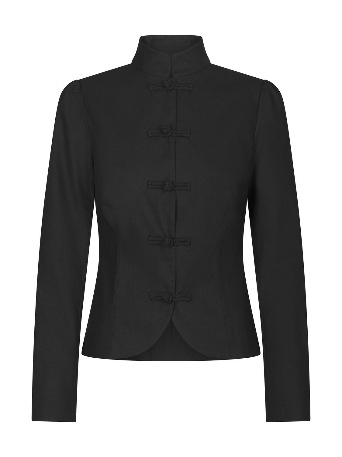 Ardena figursyet hørblazer – sort