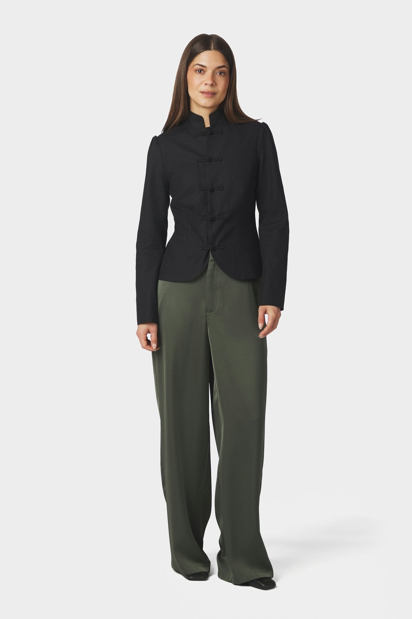 Ardena figursyet hørblazer – sort