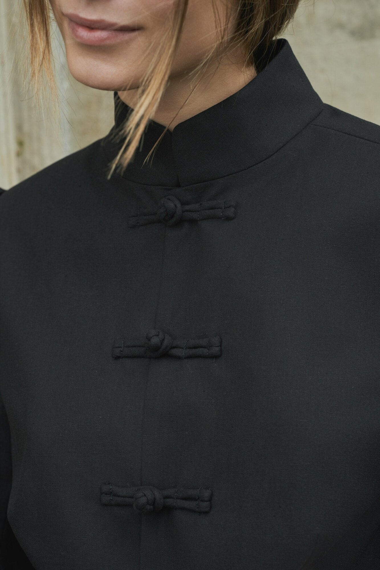 Ardena figursyet hørblazer – sort