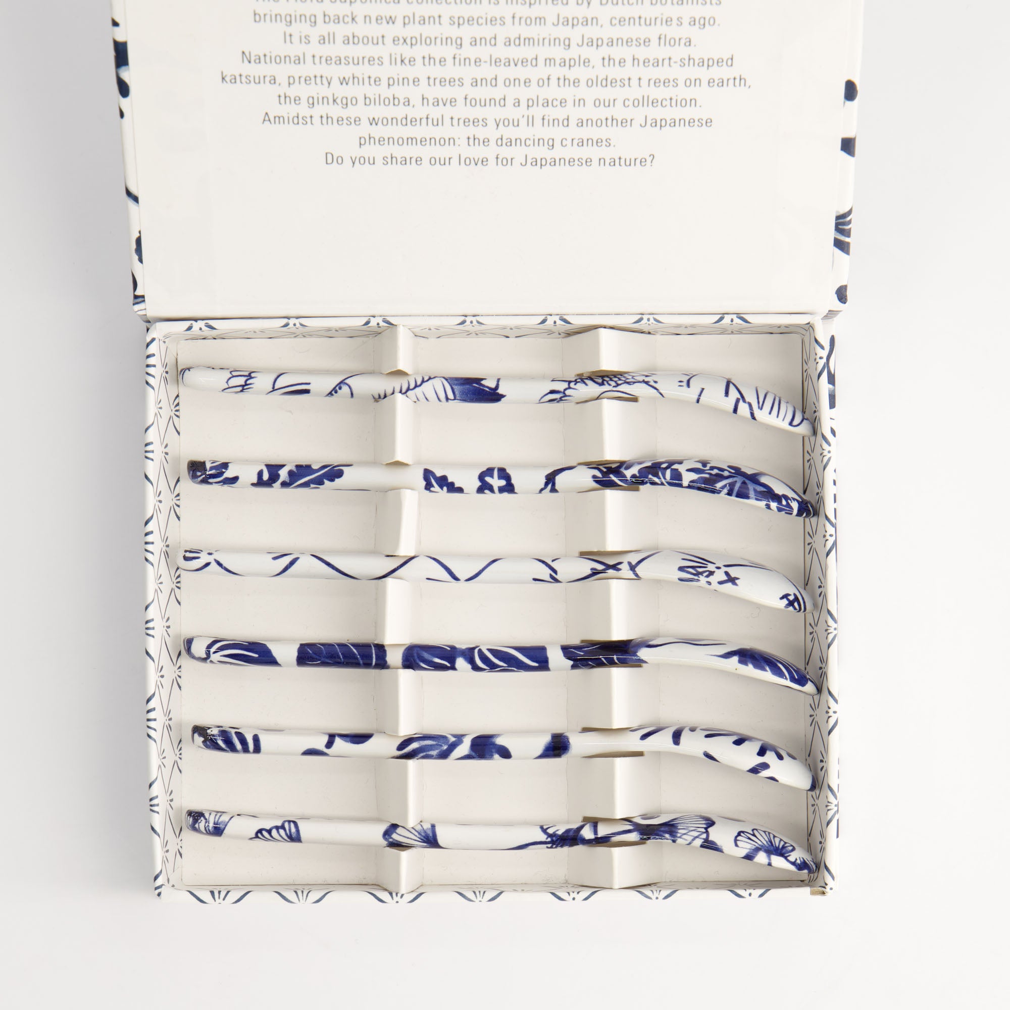 Flora Japonica skeer, blå - 6 stk.