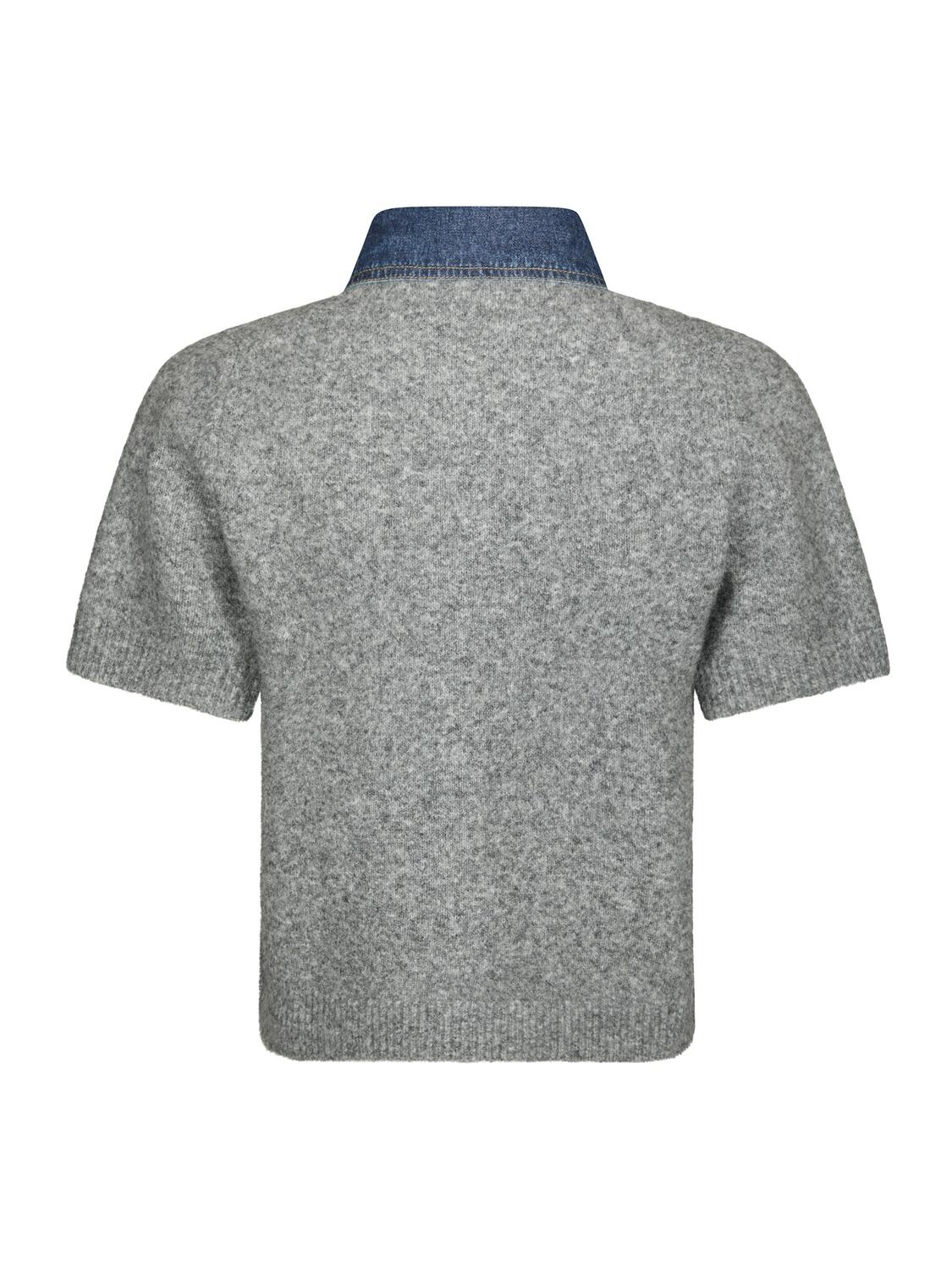 Amoria kortærmet cardigan - Grey Melange