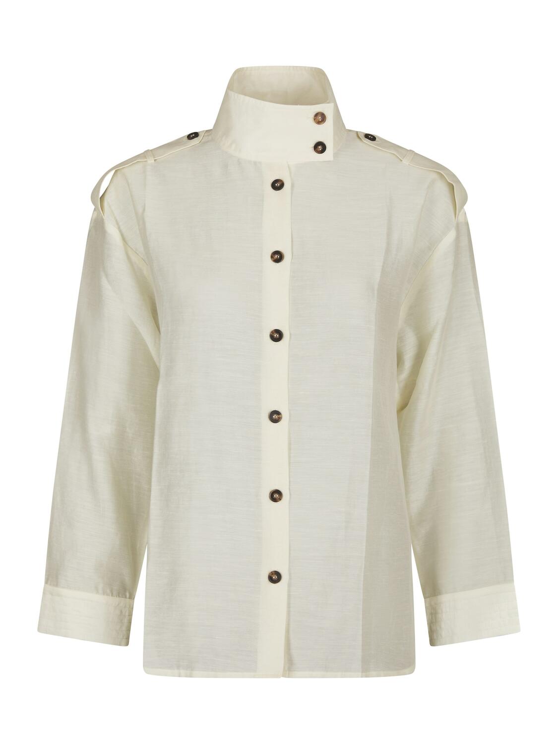 Tracey Solid skjorte – Creme