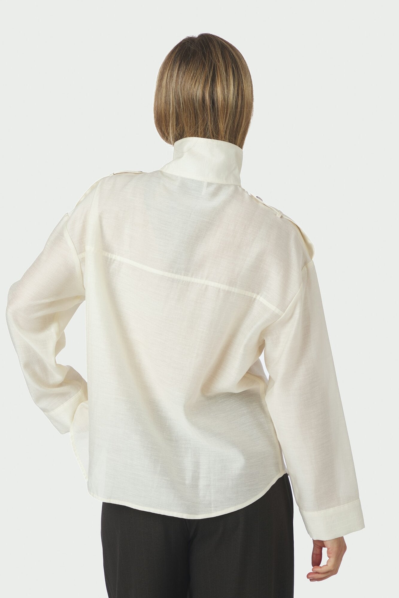 Tracey Solid skjorte – Creme