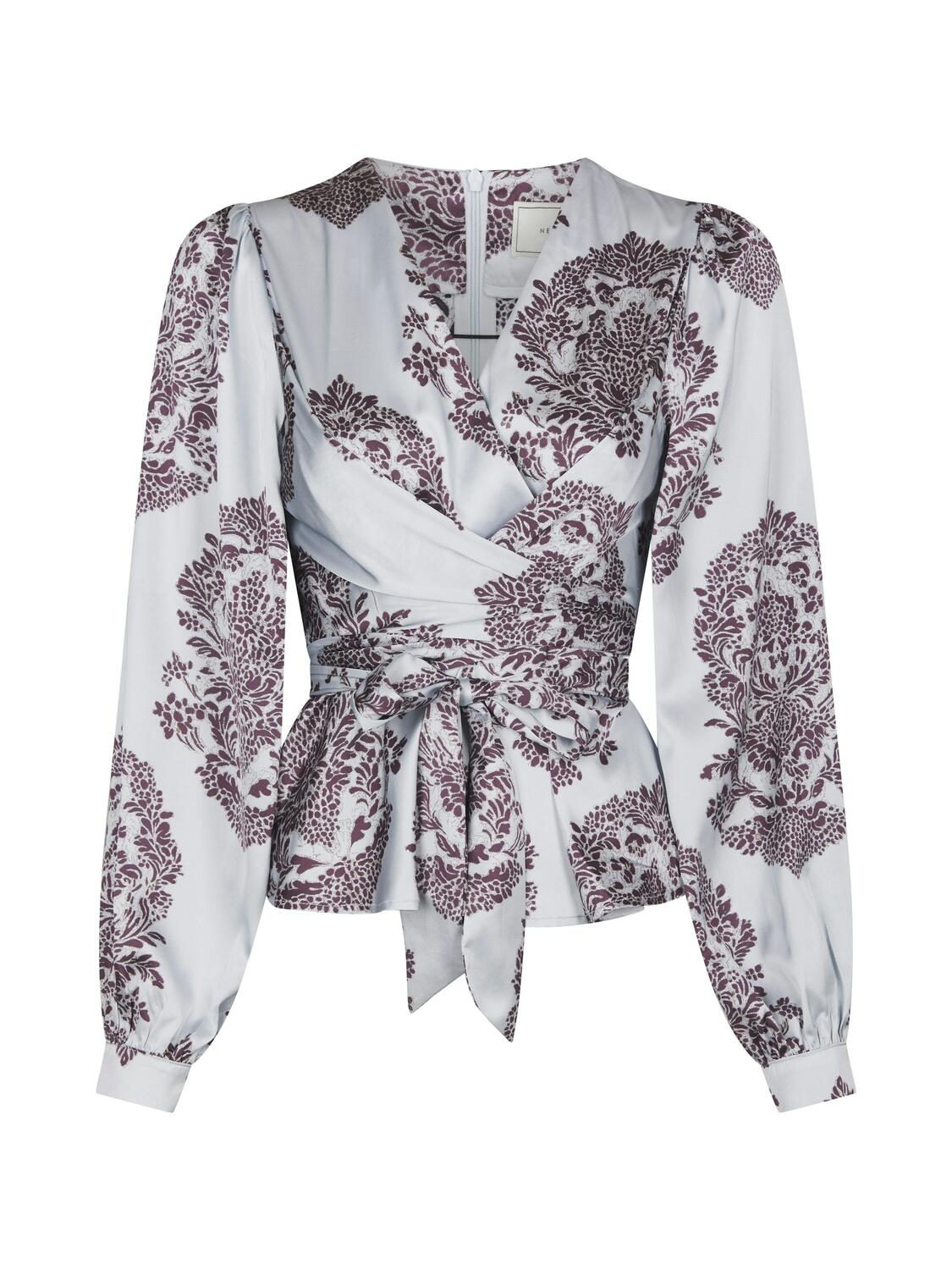 Rista Deco Drop bluse - Light Blue