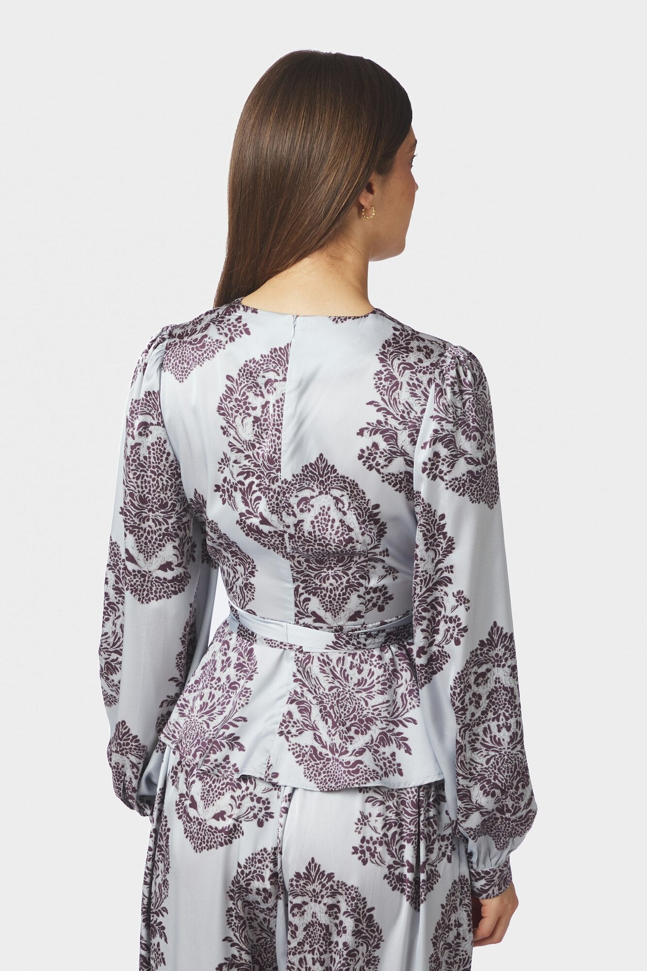 Rista Deco Drop bluse - Light Blue