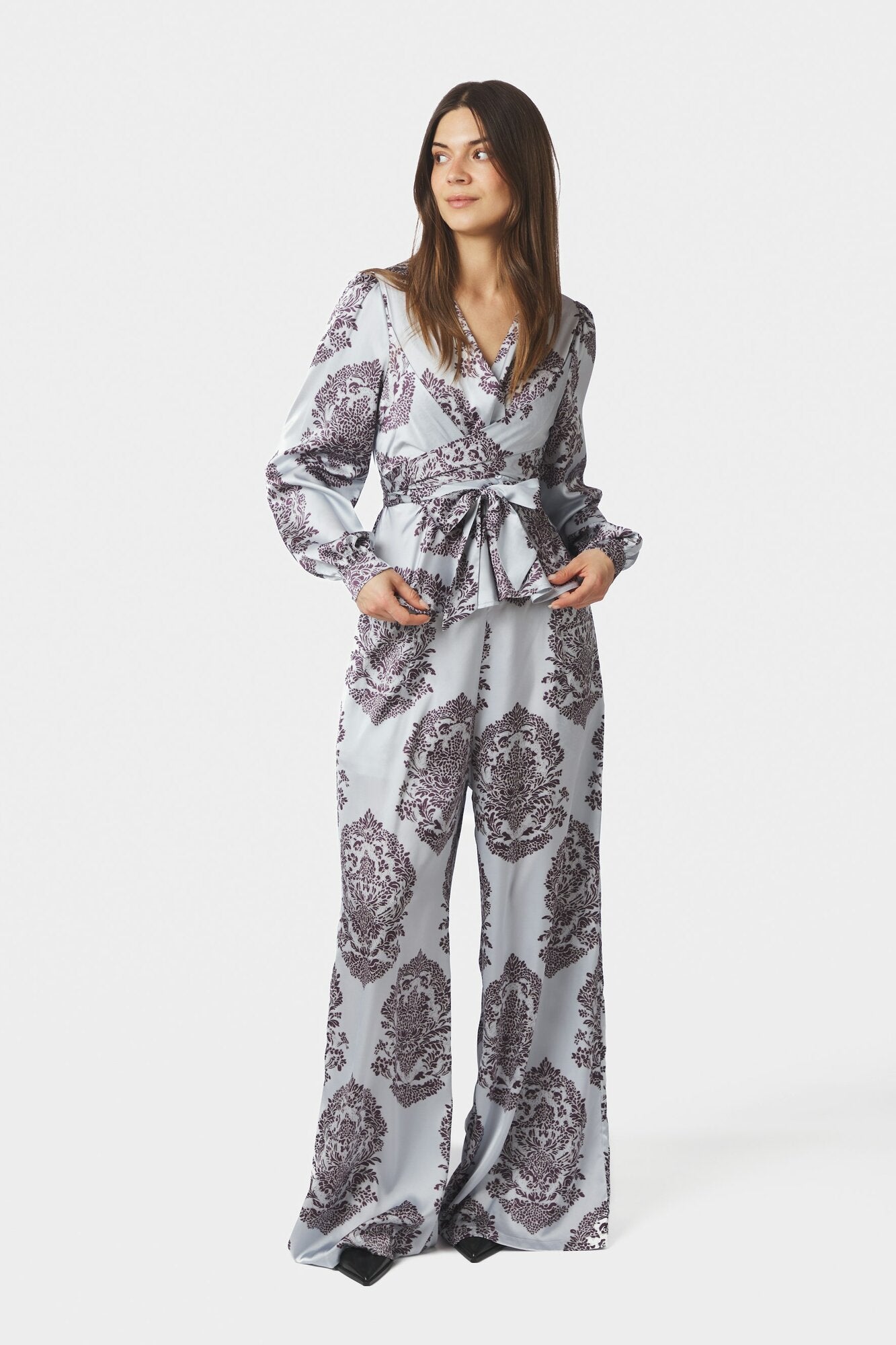 Rista Deco Drop bluse - Light Blue