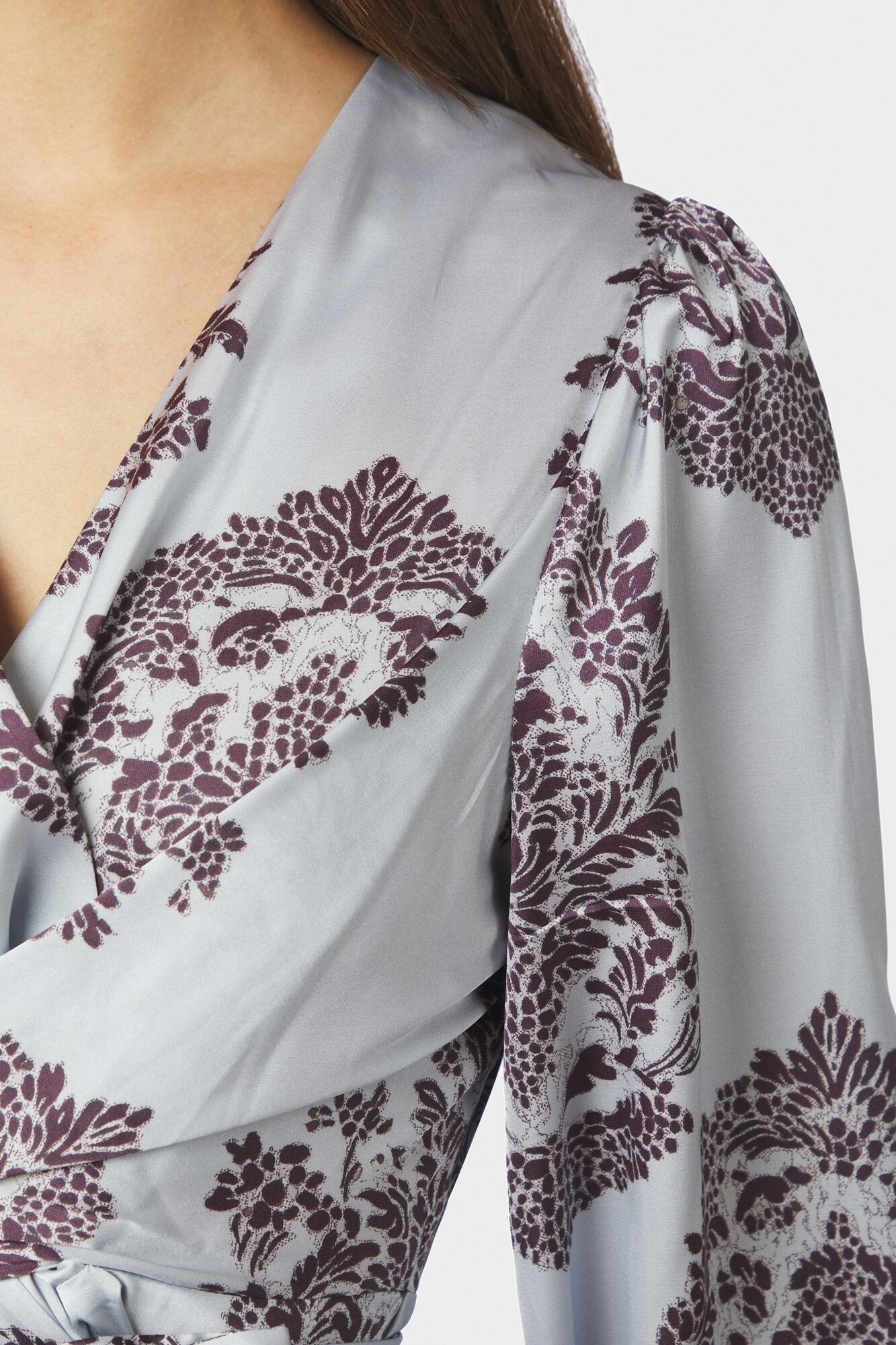 Rista Deco Drop bluse - Light Blue