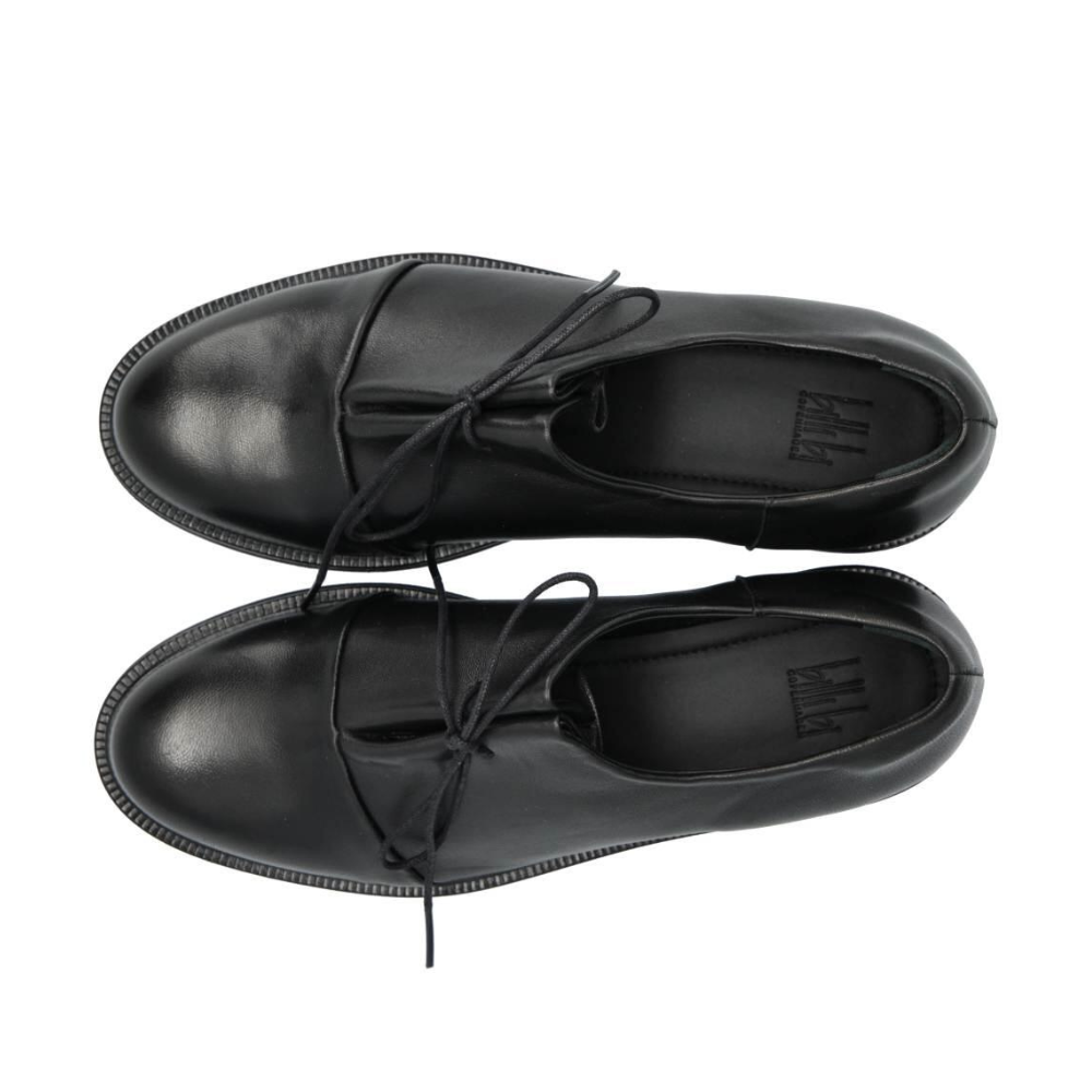 Sko med snørre - Black Nappa 70