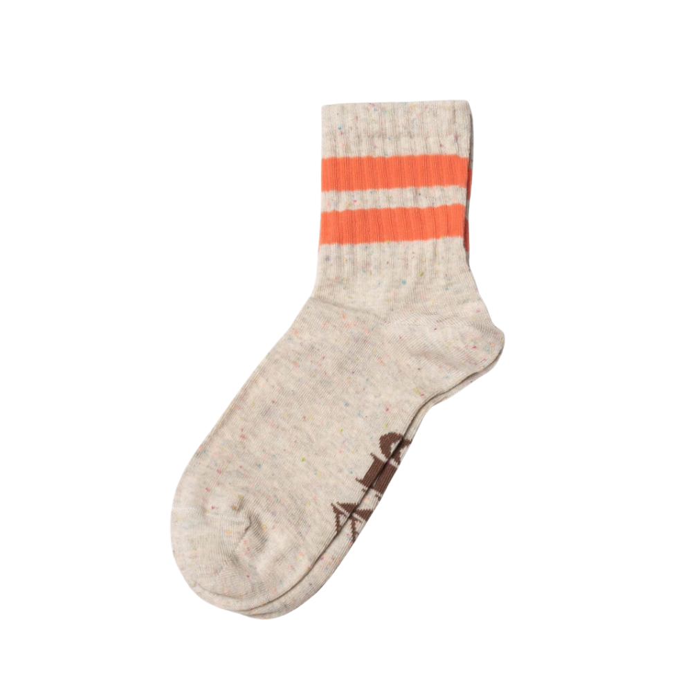 Antwerpen strømper - Dirty Cream Melange NEPS/Coral Fusion