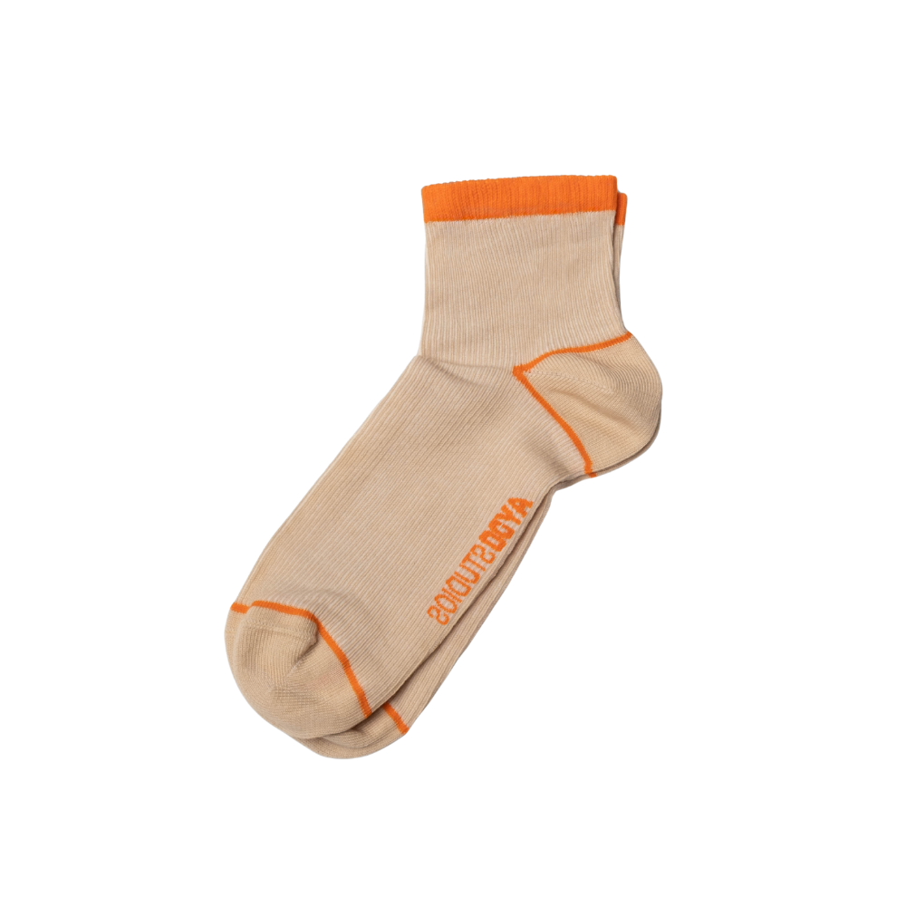 Nice strømper - Smoke Grey/Golden Poppy