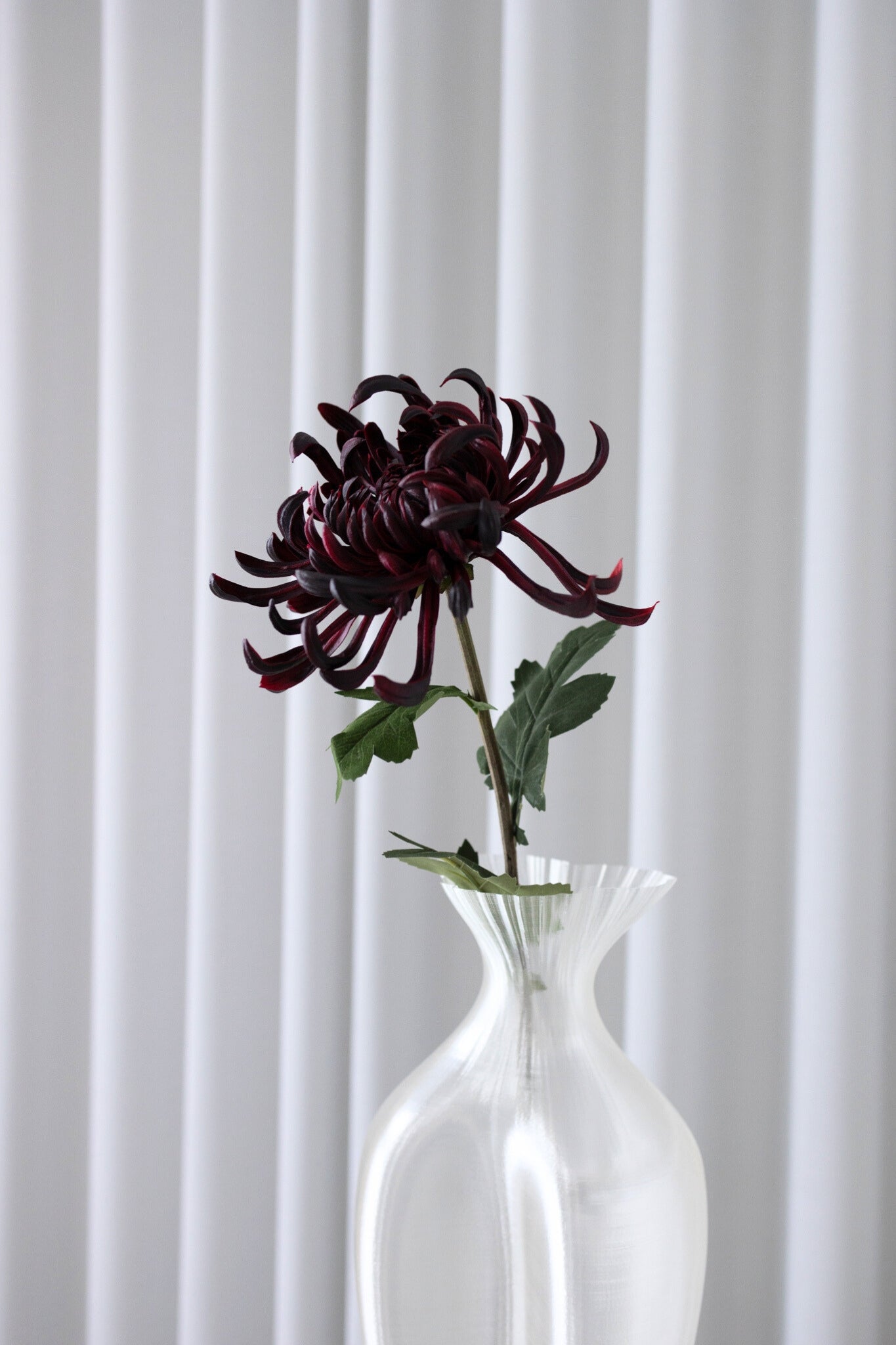 Kunstig chrysanthemum - bordeaux