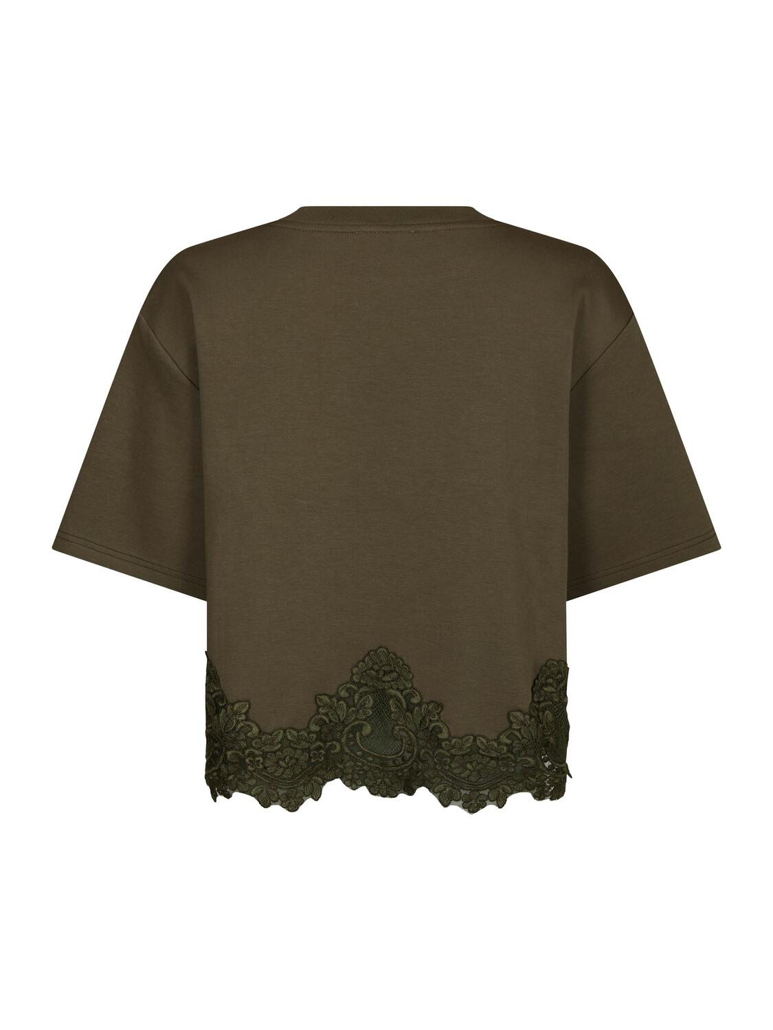 Iria Lace t-shirt – army