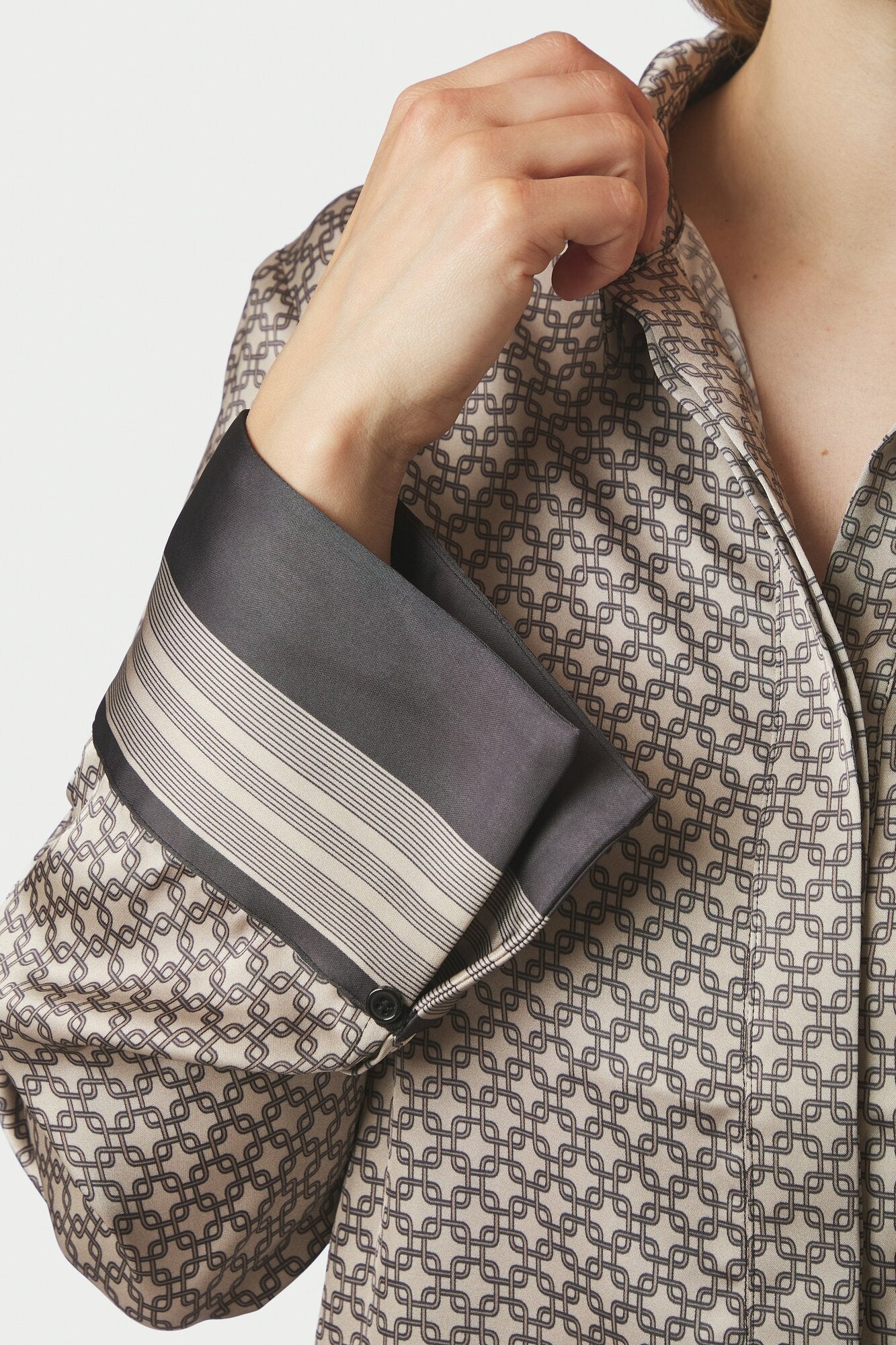 Mistan Pattern skjorte - beige