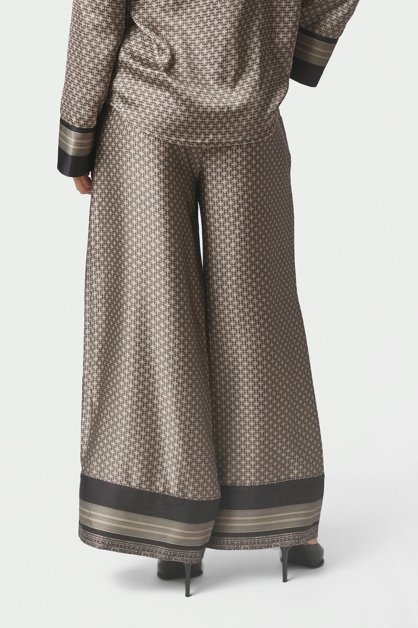 Sora Pattern bukser - beige