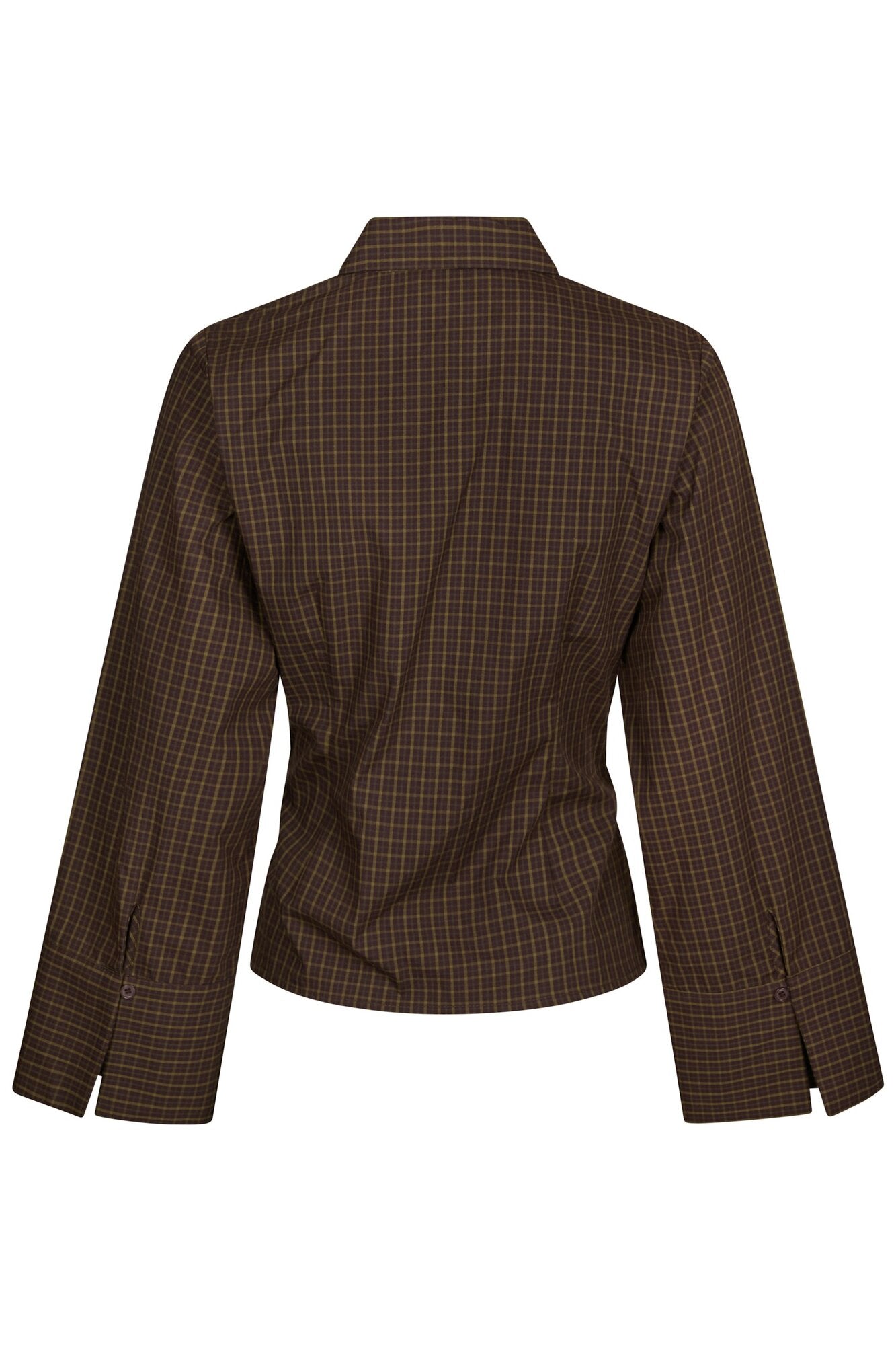 Fenli Small Check skjorte - Aubergine