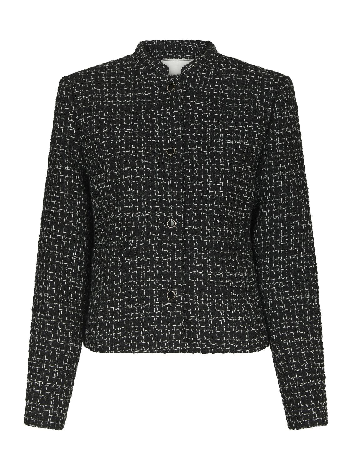 Denisa Boucle blazer – Black