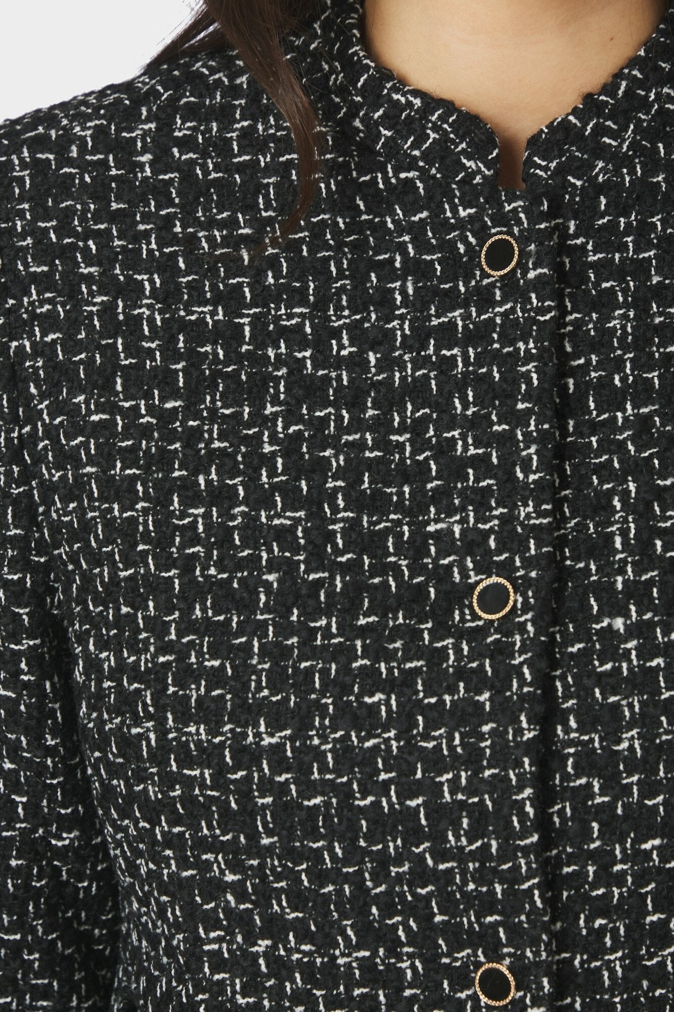 Denisa Boucle blazer – Black