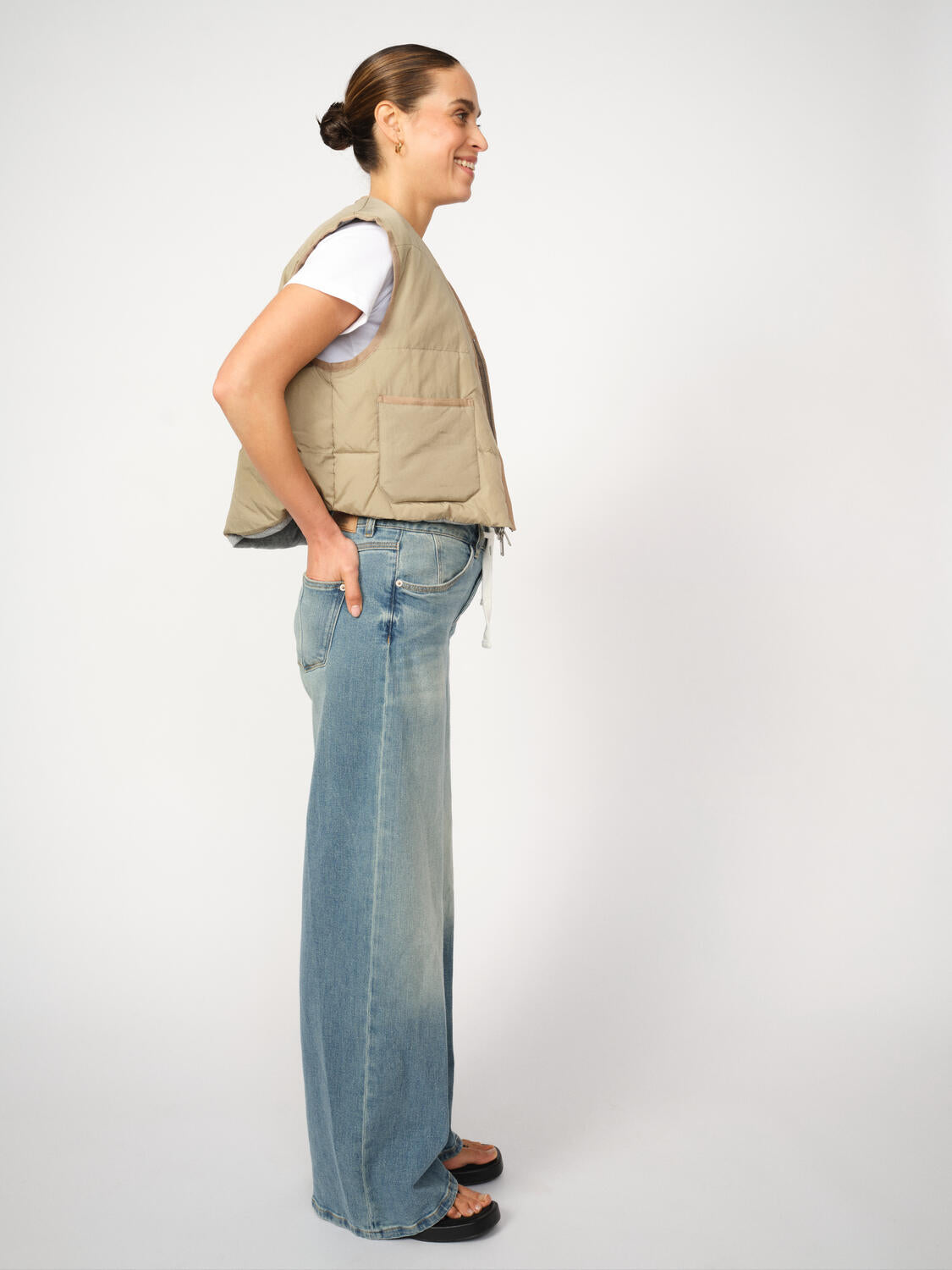 Milo String jeans - Mid Blue