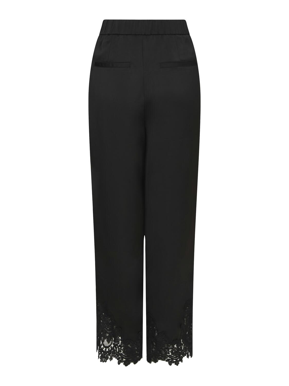 Emery Heavy Sateen Lace habitbukser – Black