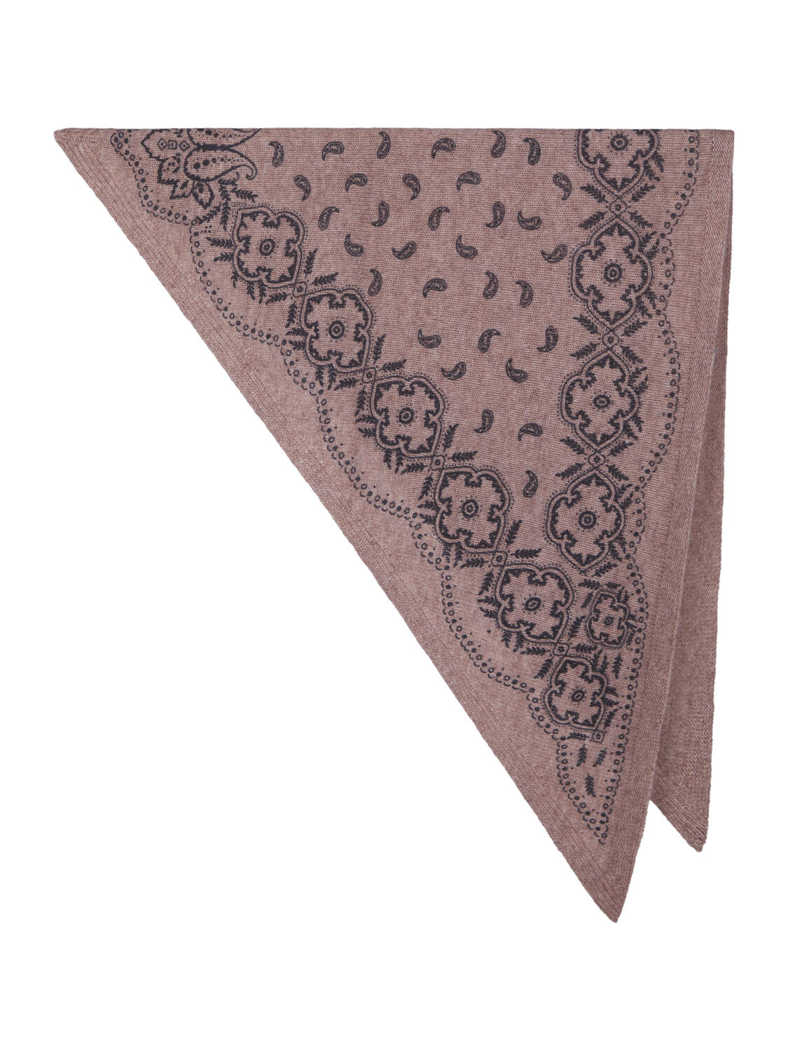 Milana Paisley tørklæde – Beige Melange