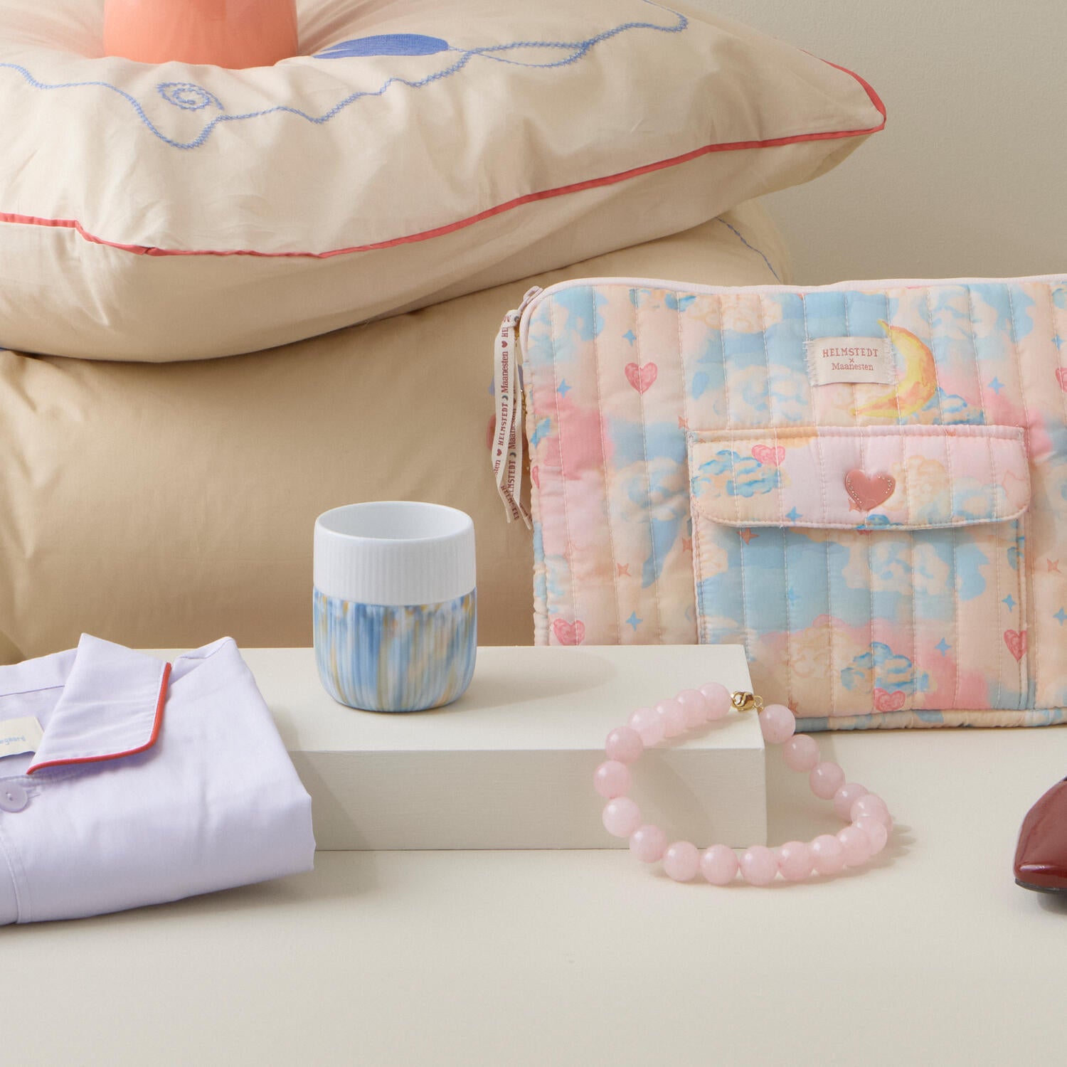 Riflet Contrast Marble krus, Ocean Mist - 35 cl.