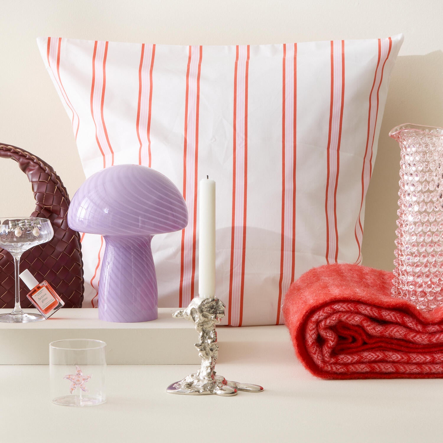 Drip lysestage, S - sølvfarvet