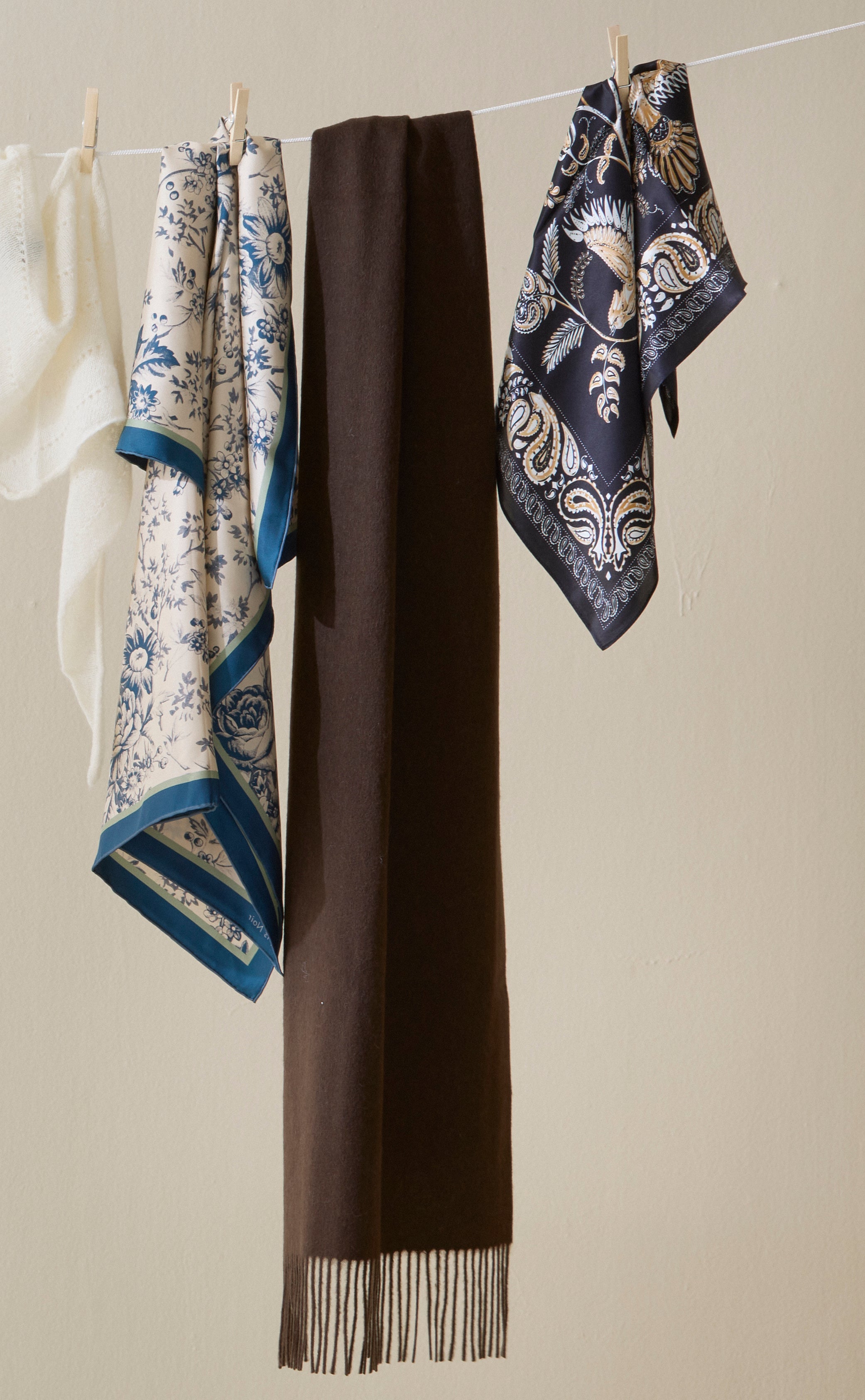 Crystal Edition halstørklæde - Classic Brown