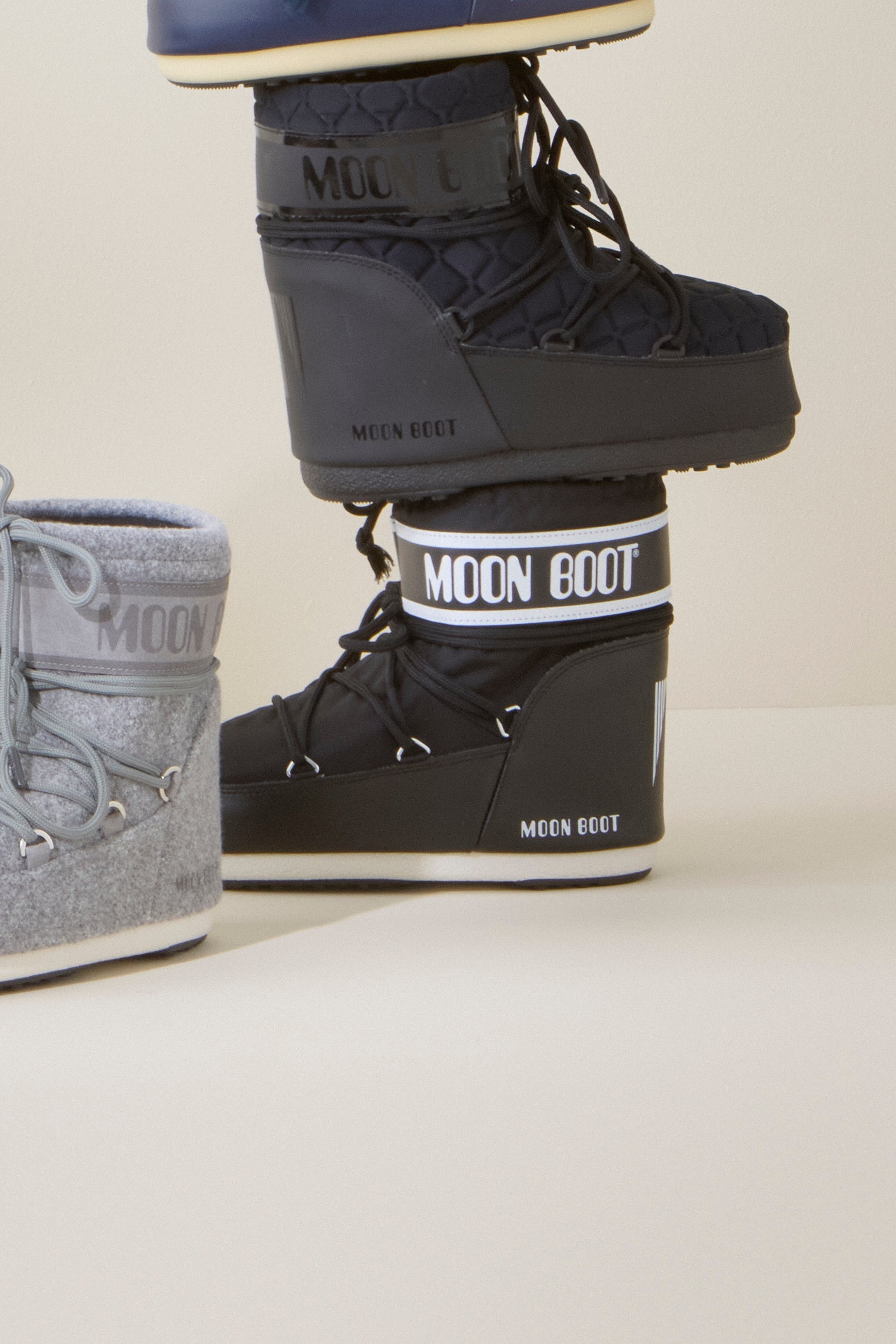 Icon Low Nylon støvle - sort