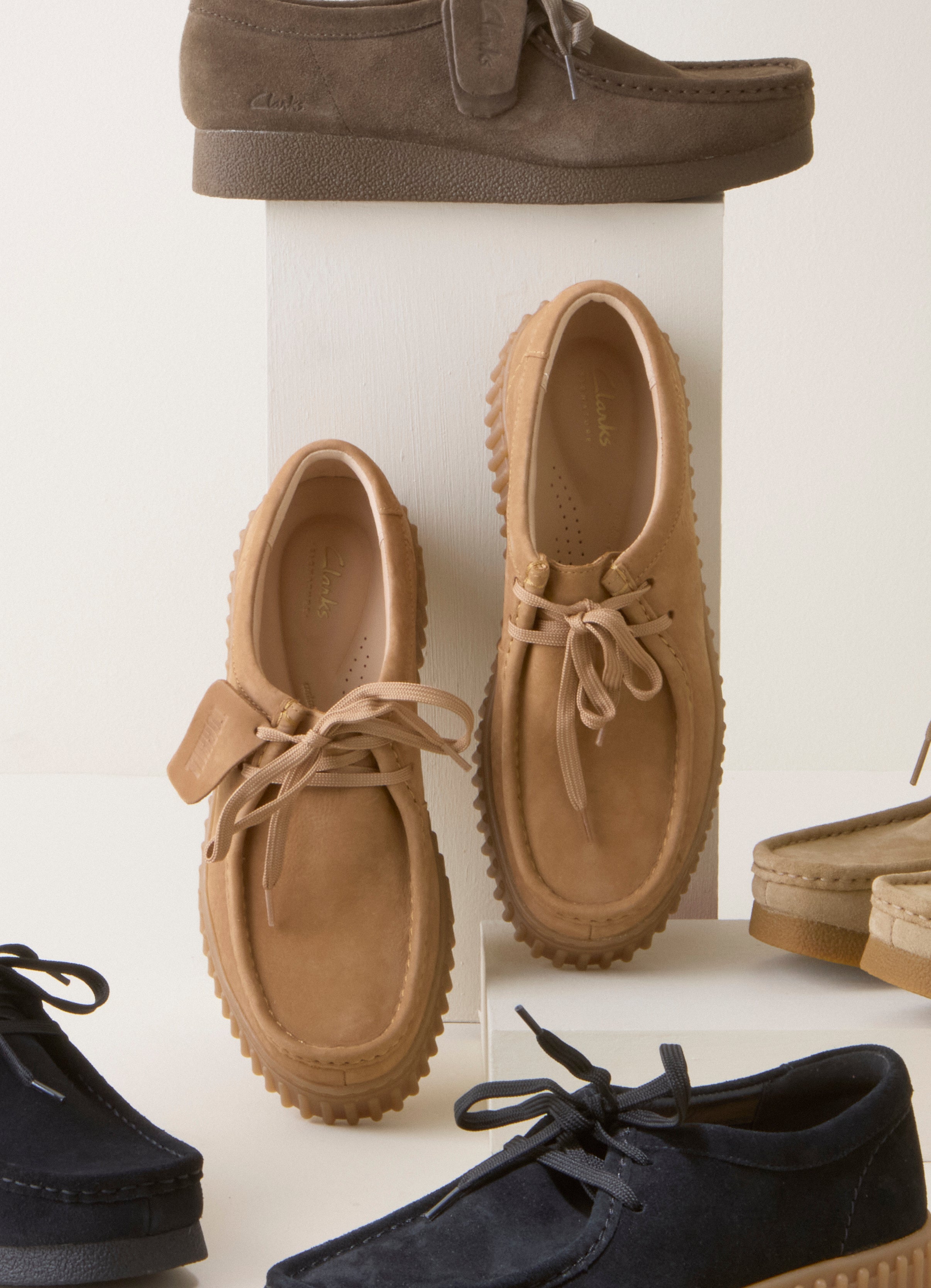 Torhill Bee ruskind sko - Light Tan Nubuck