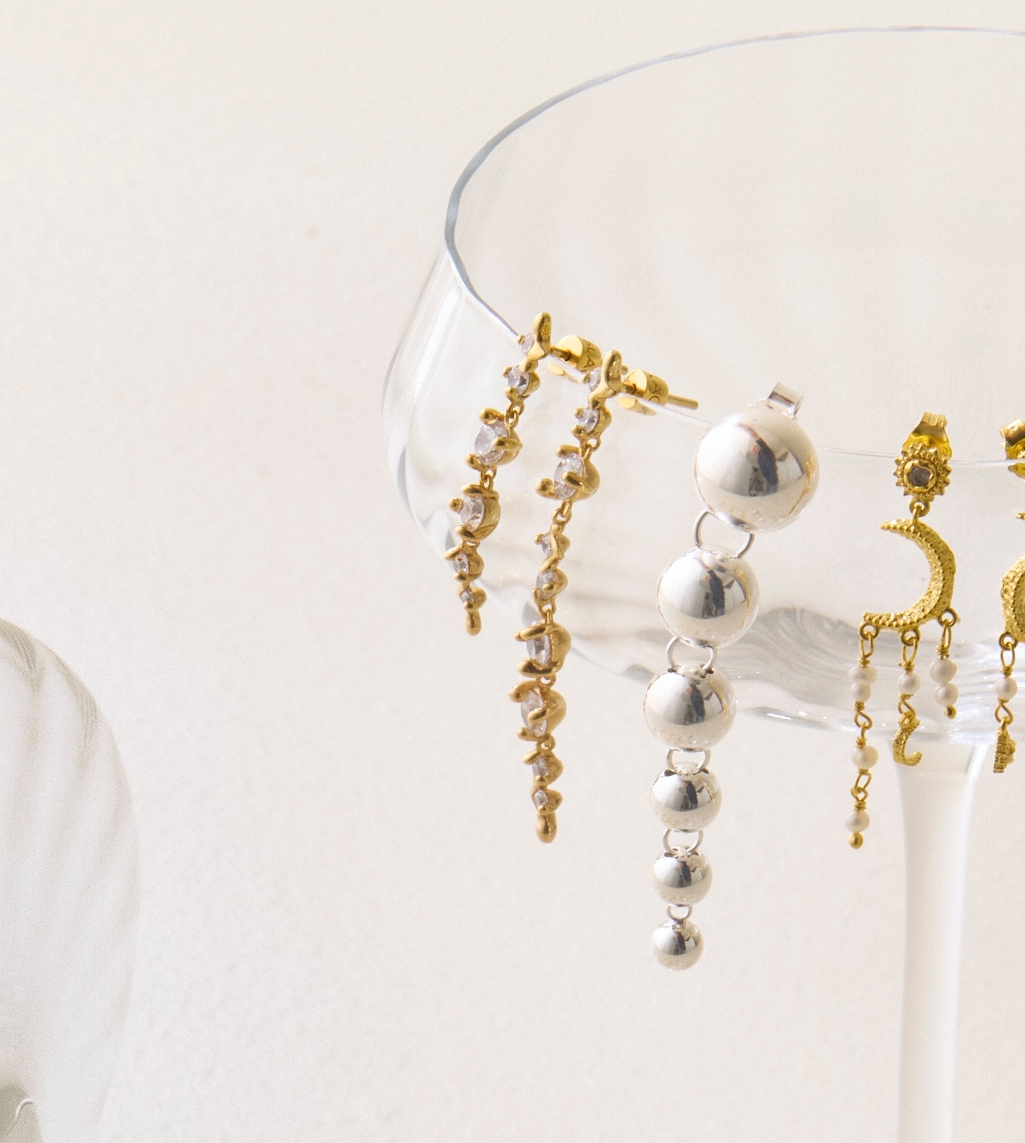 Arctic hængeørering, Large - forgyldt