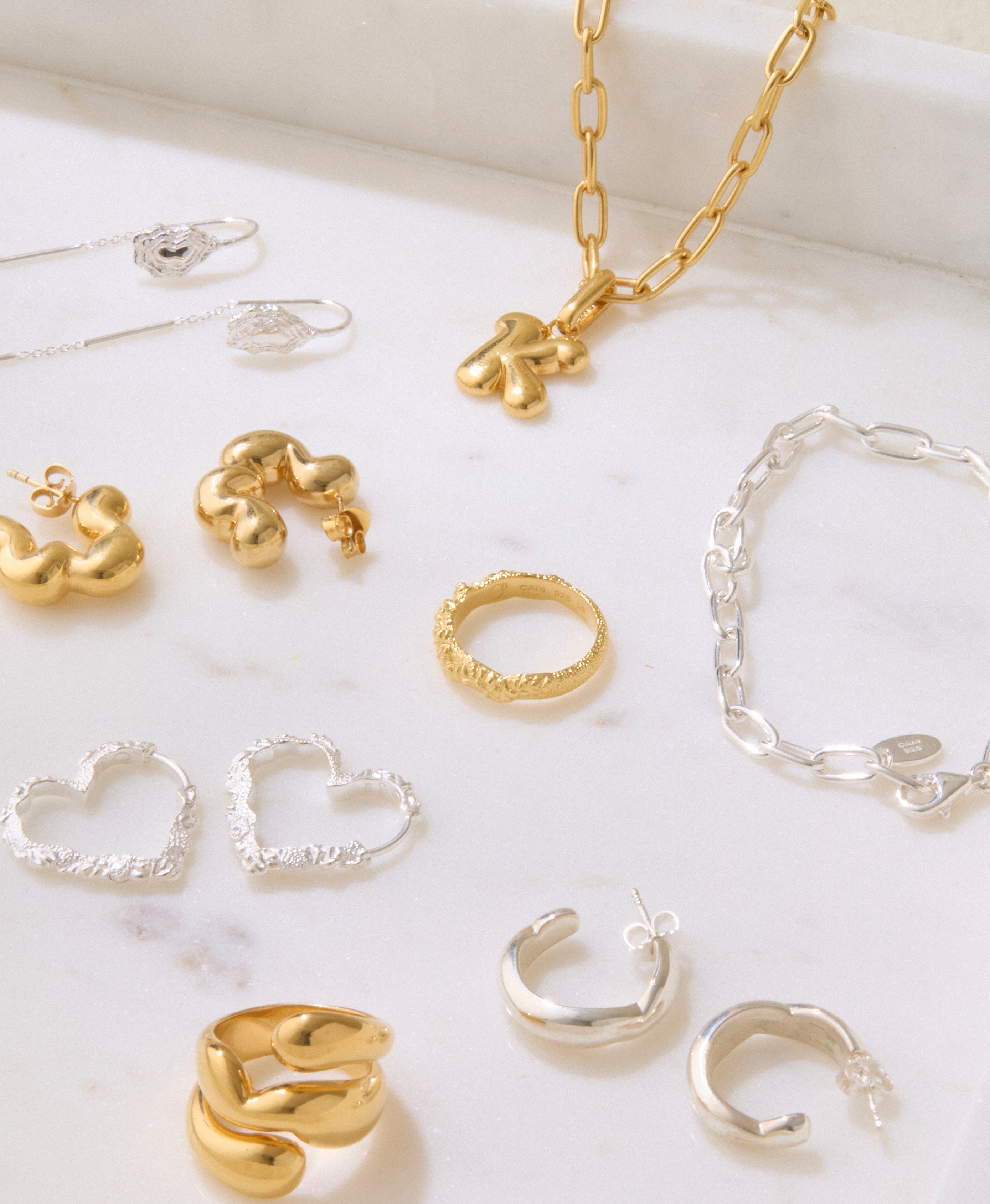 Stacking Crush ring - forgyldt