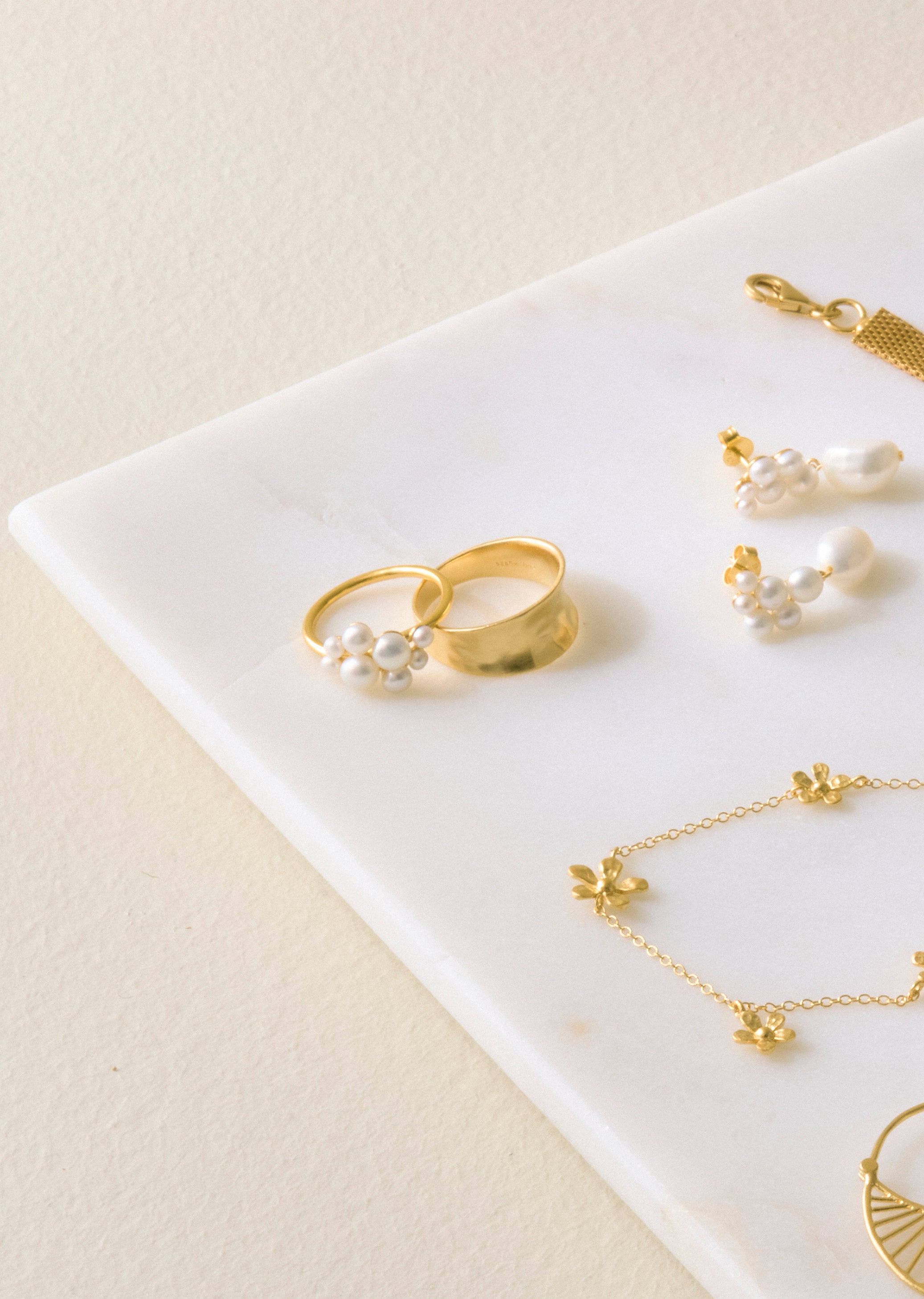 Saga ring - forgyldt