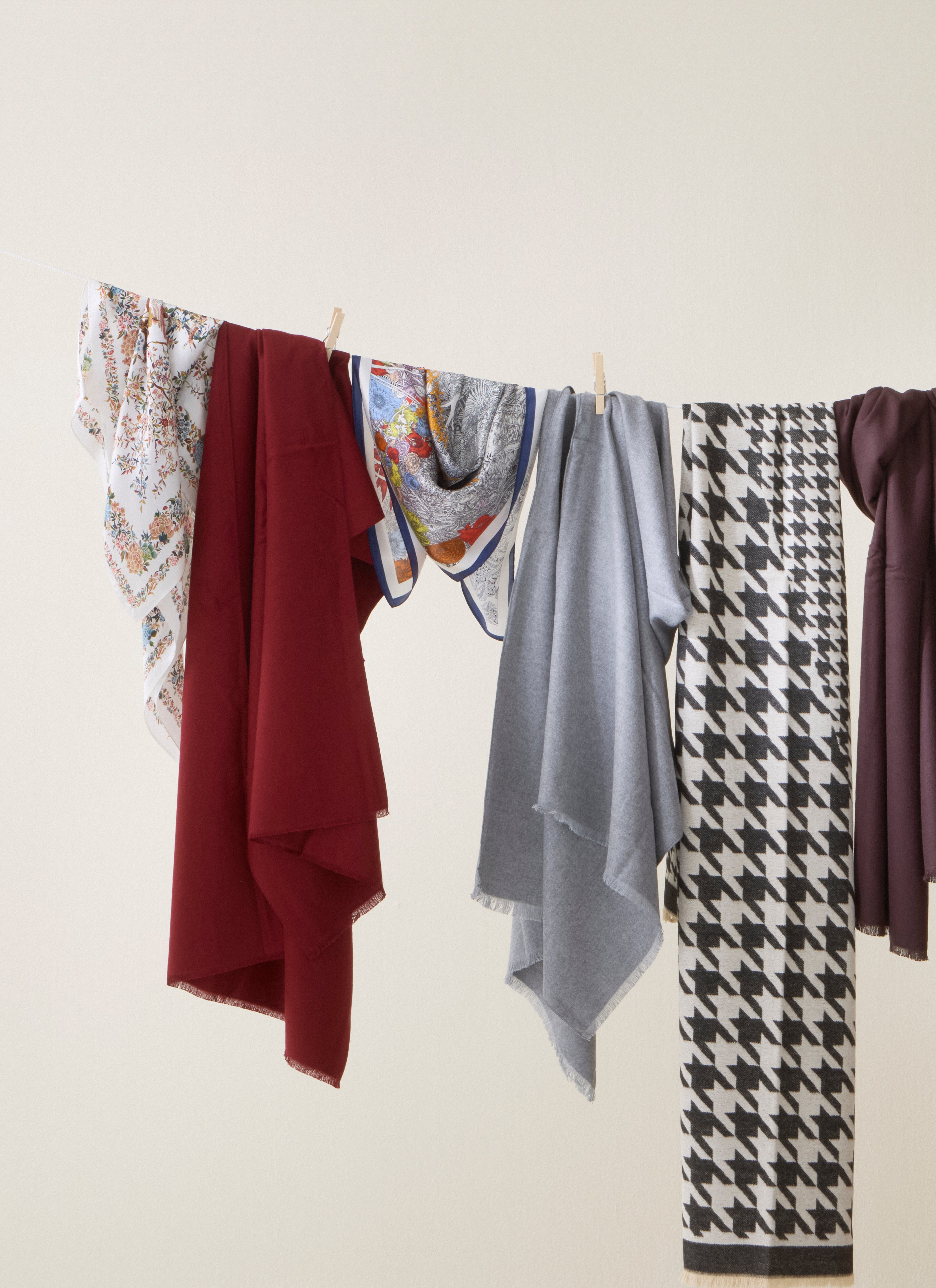 Juliette halstørklæde - lysegrå