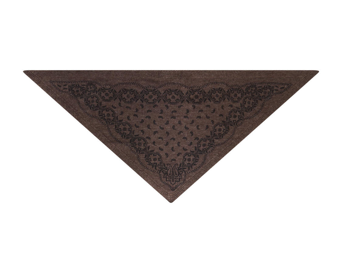 Mariya Paisley tørklæde – Brown Melange