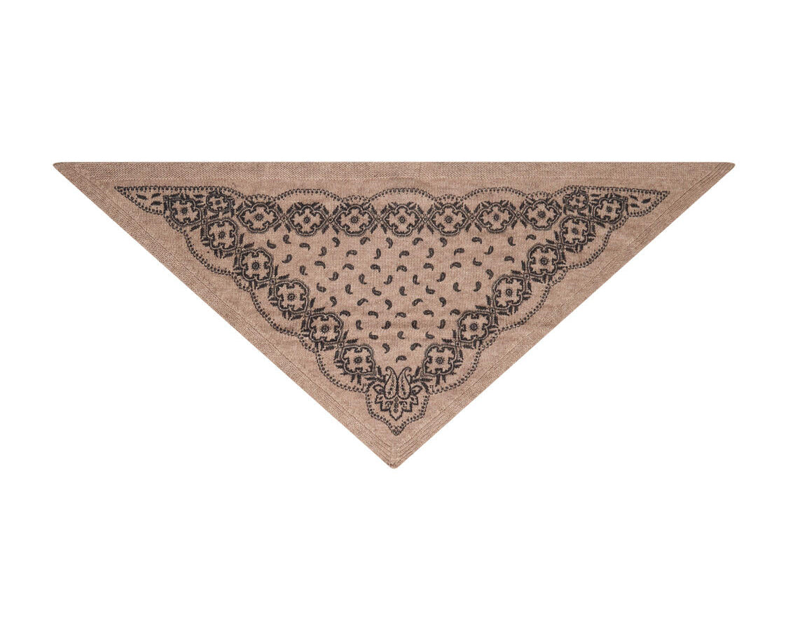 Mariya Paisley tørklæde – Beige Melange