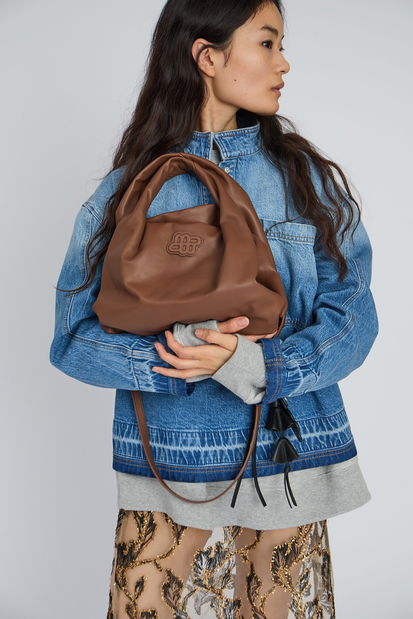 Luxa denimbluse - Light Blue