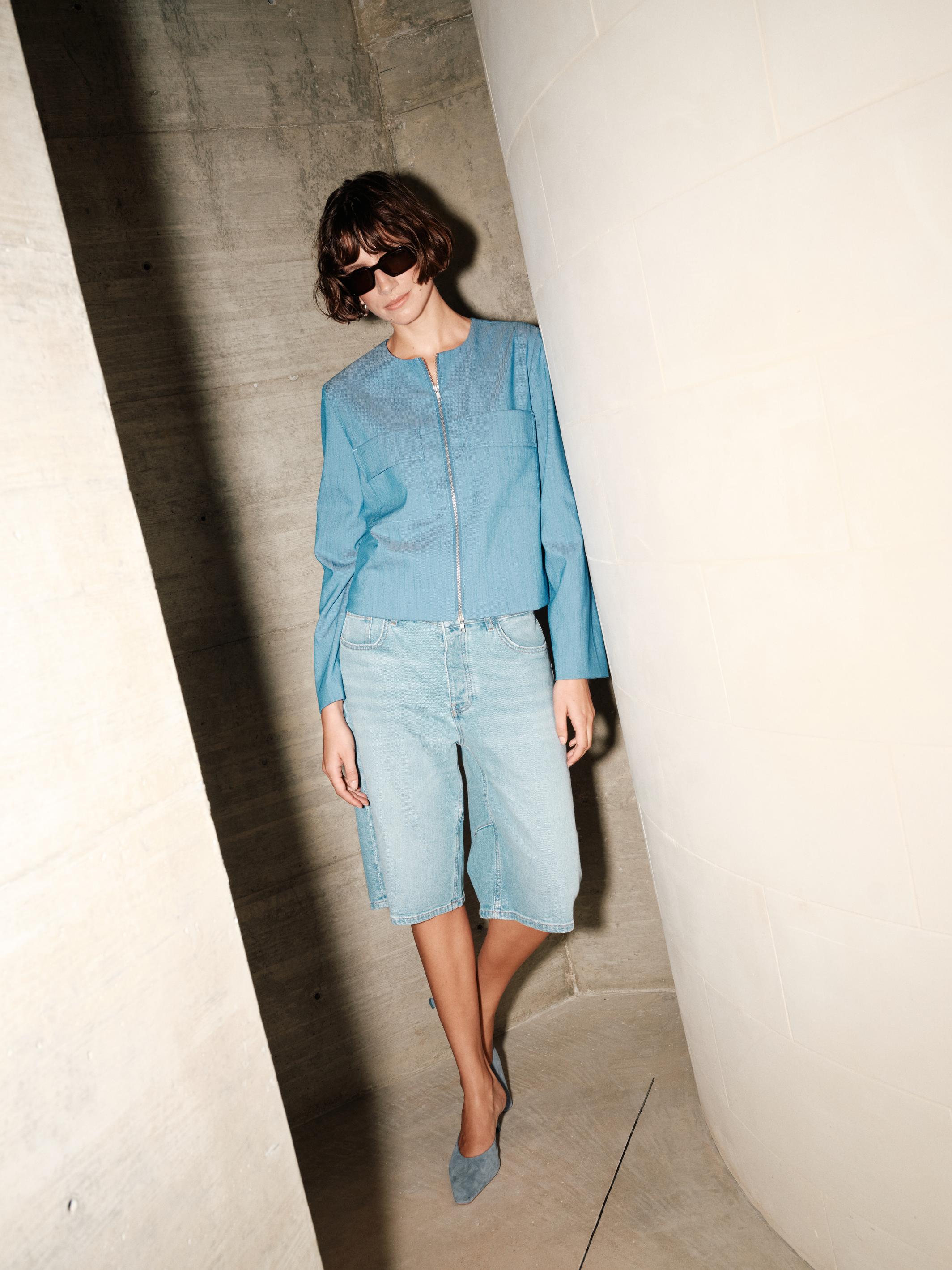 Mathilde Denim Shorts - Light Blue