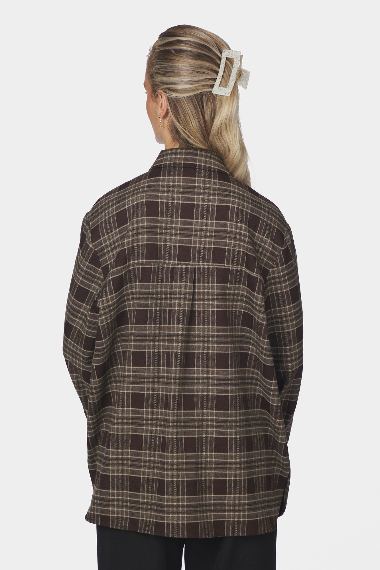 Dita Flannel Check skjorte – Brown