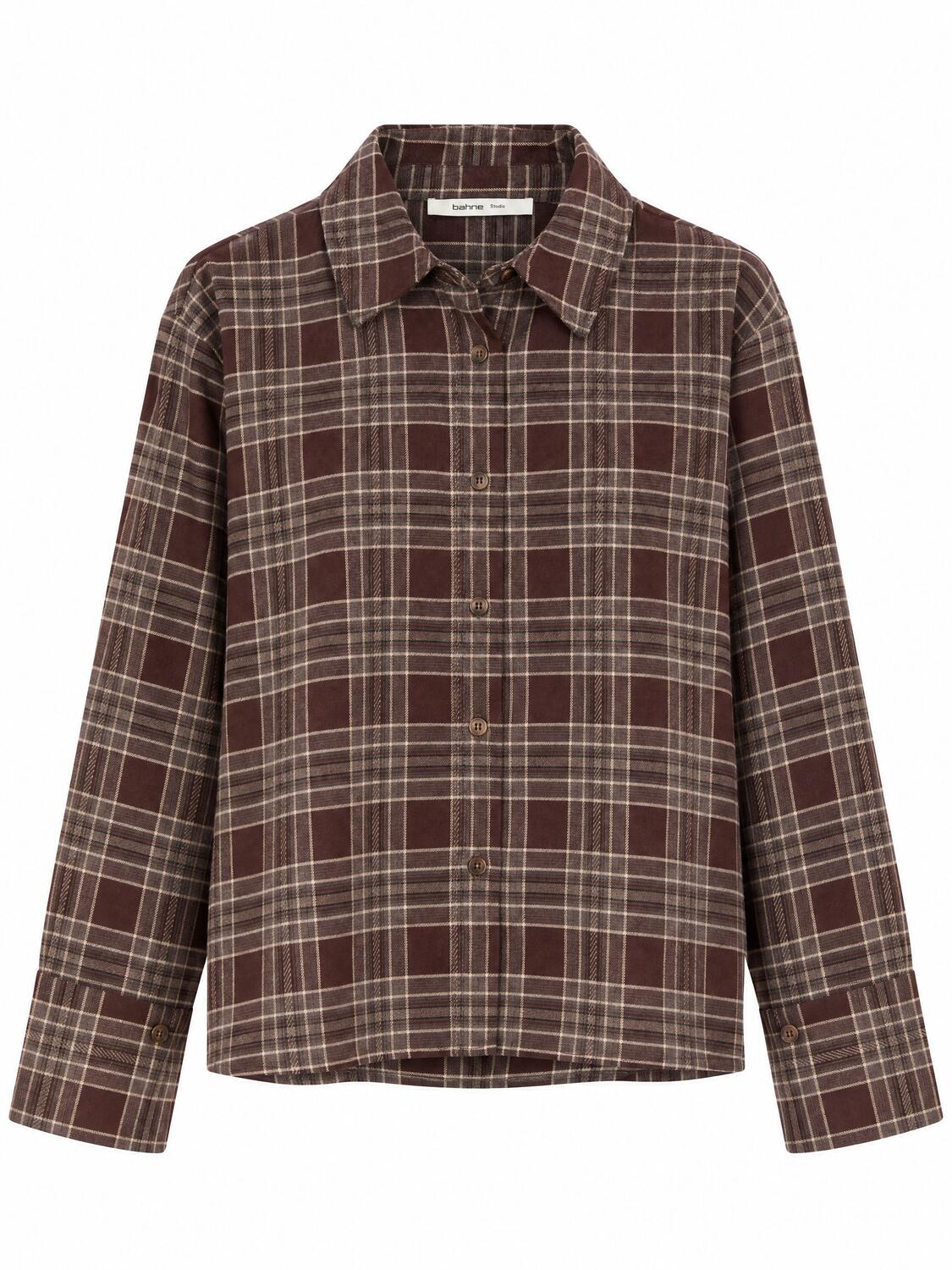 Elma Flannel Check skjorte – Brown