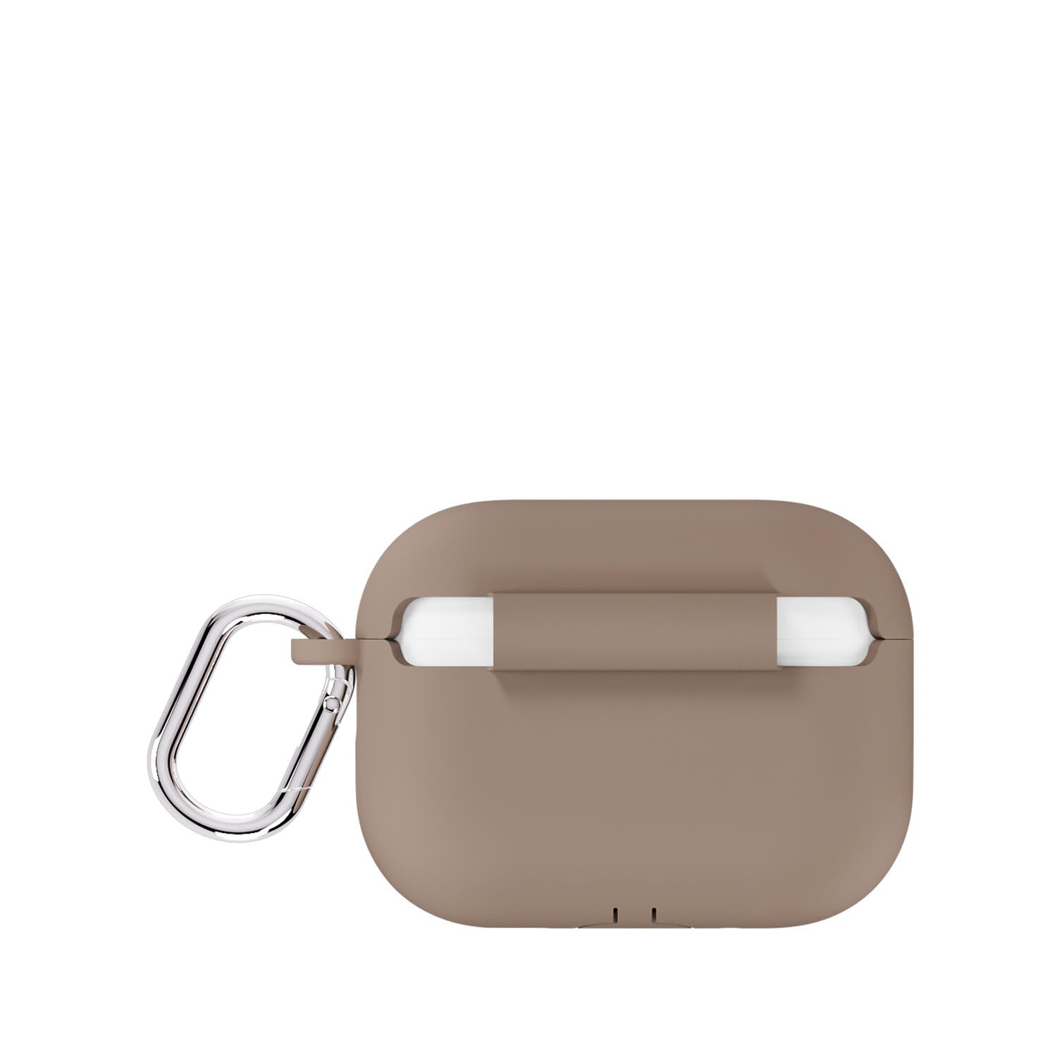 Silicone Solid AirPods cover - Mocha Brown