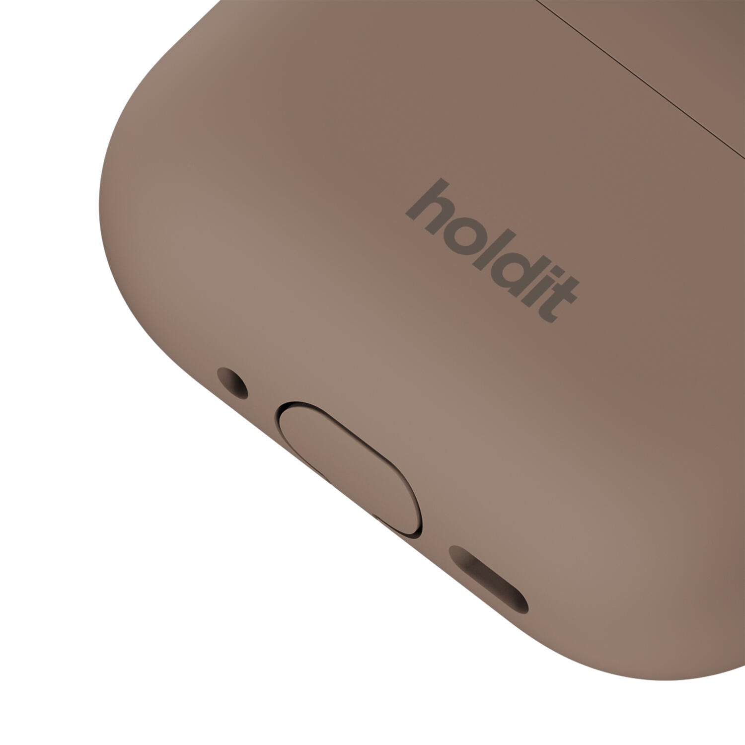 Silicone Solid AirPods cover - Mocha Brown