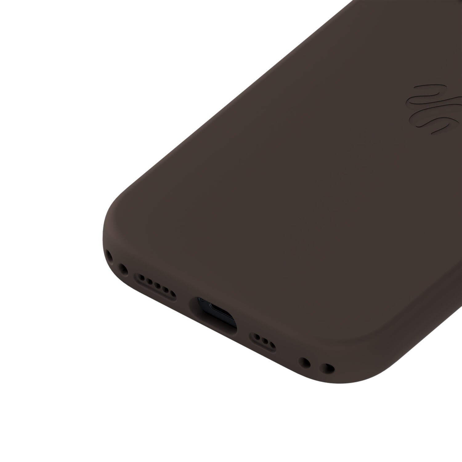 Silicone MagSafe Compatible cover - Chocolate